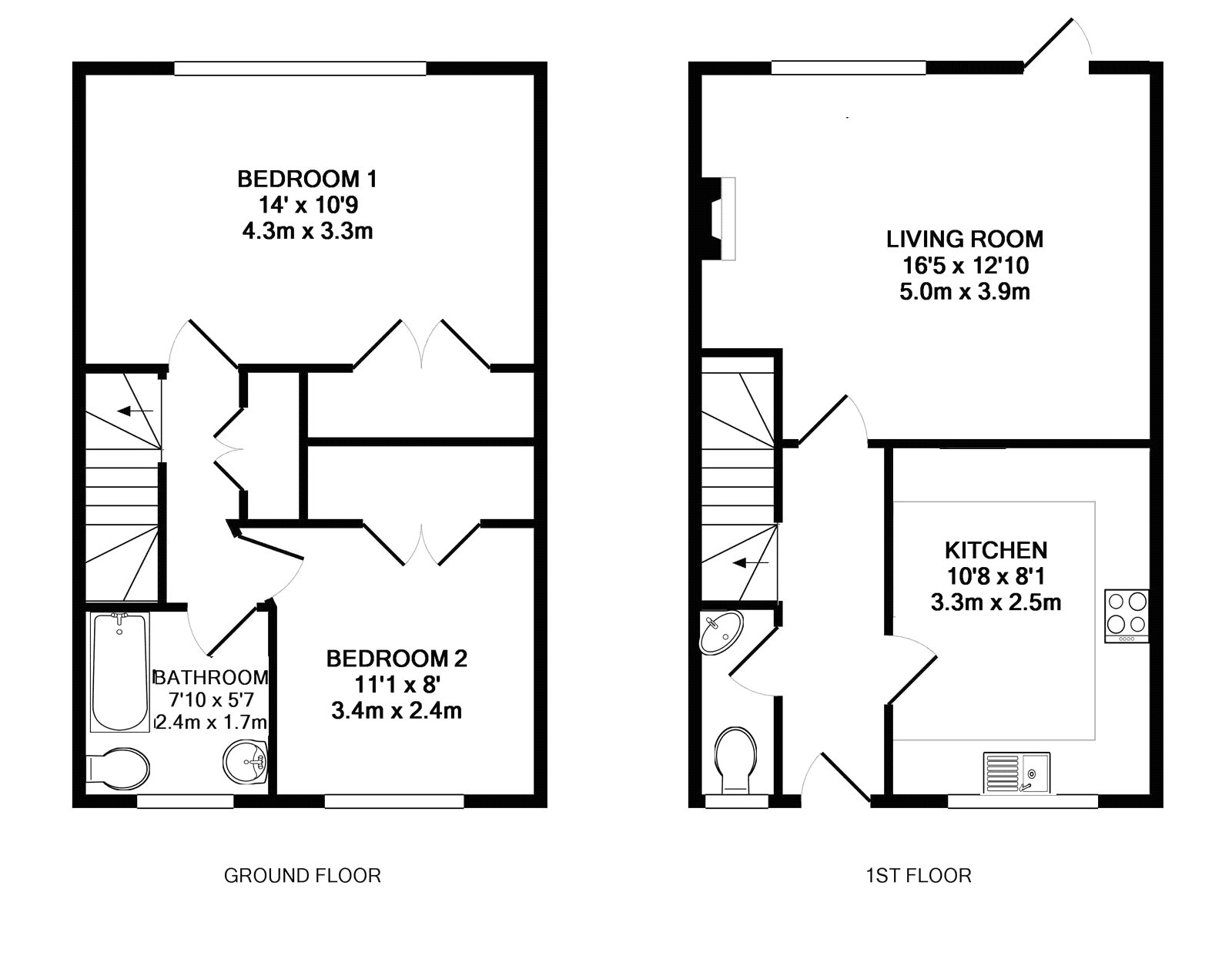 2 Bedrooms Terraced house for sale in Cumberland Close, Angmering, Littlehampton BN16