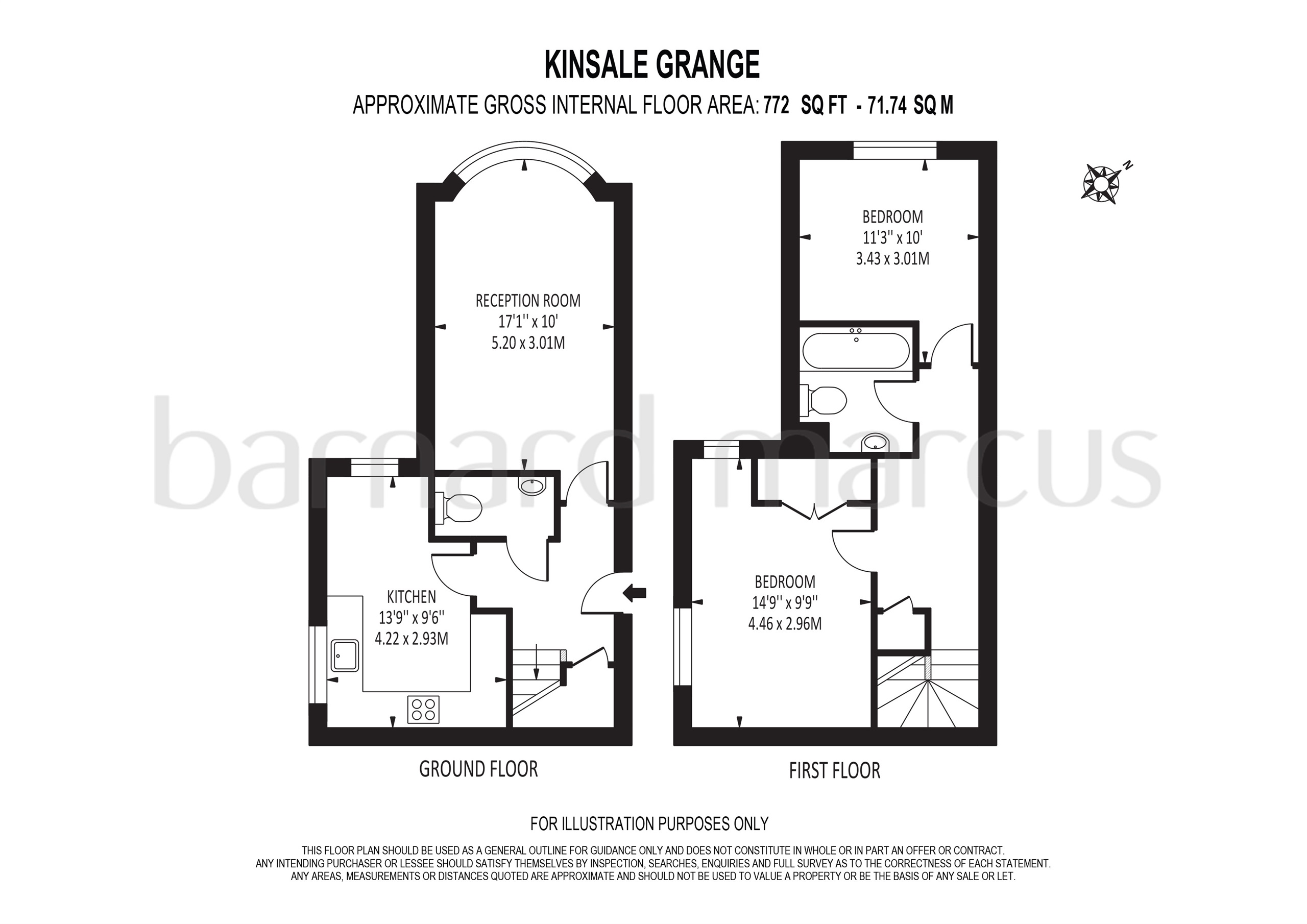 Flat 4, Kinsale Grange, 57, Langley Park Road, Sutton floorplan