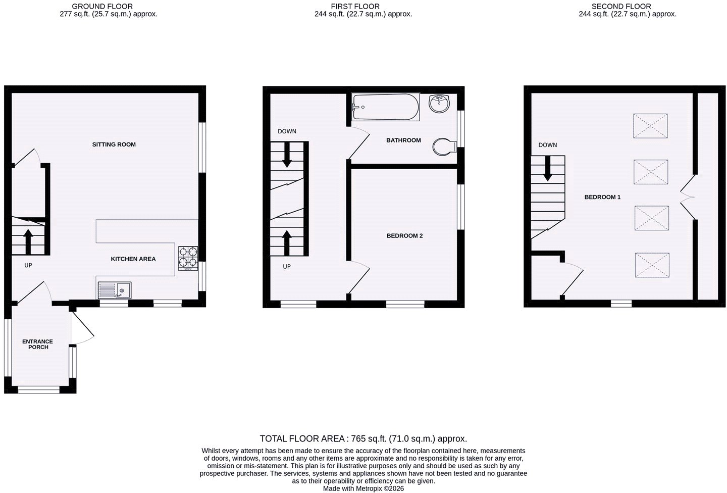 21A,, Bolton Road, Ilkley floorplan