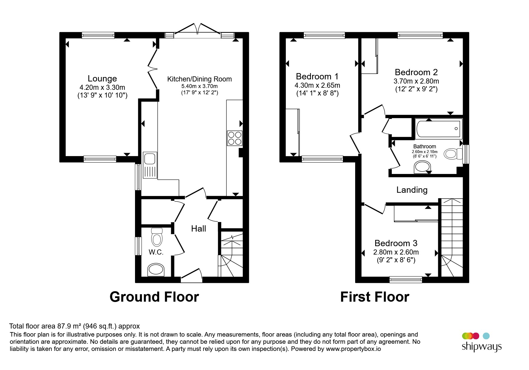 42, Adams Close, Tipton floorplan