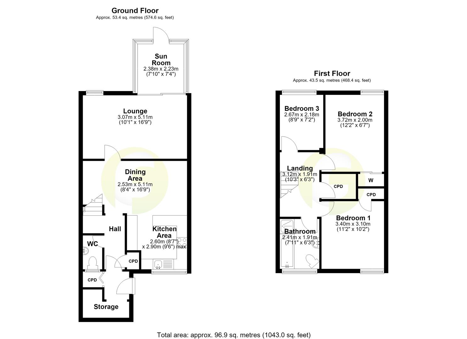Broxburn Close, Wallsend floorplan
