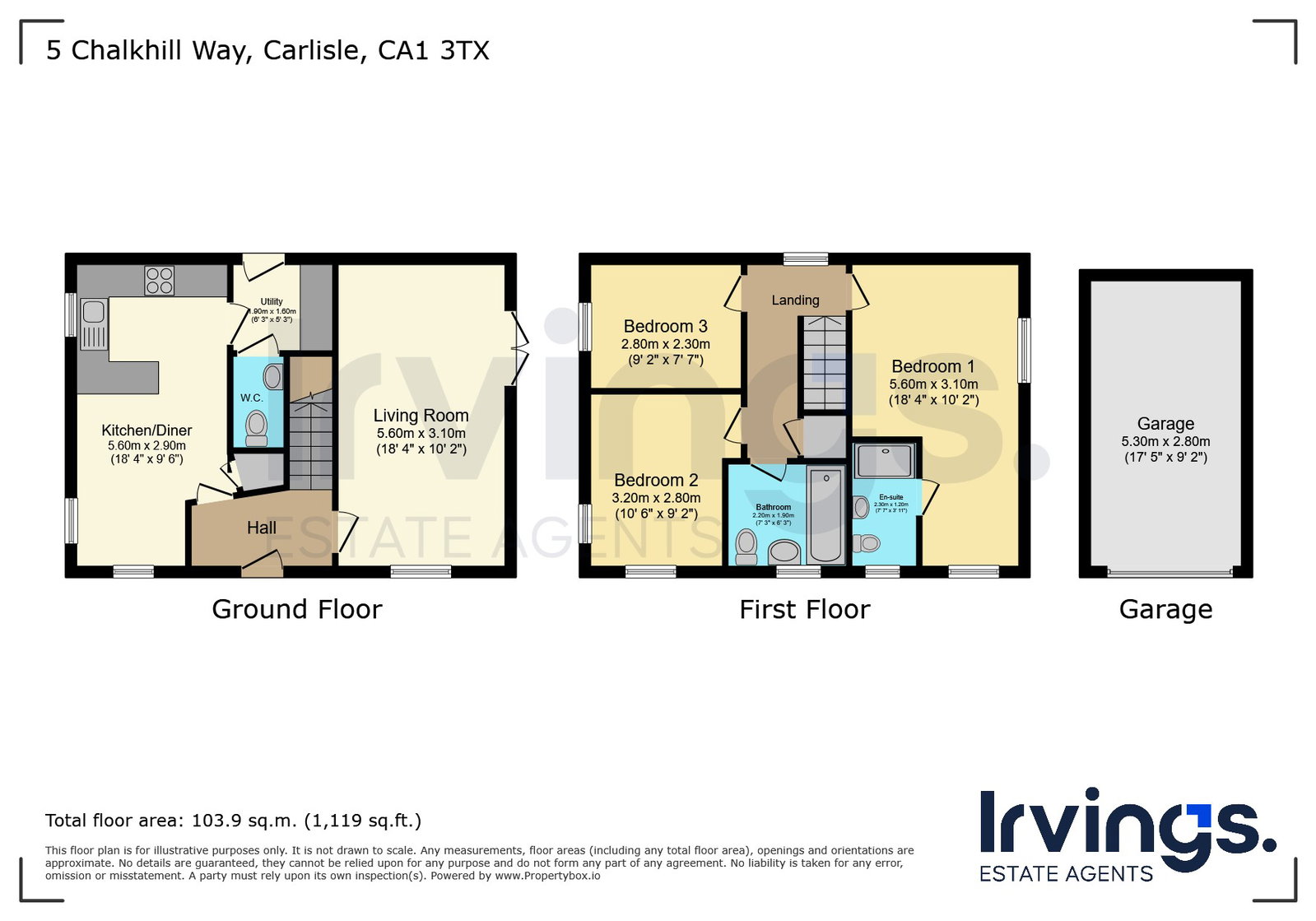 5, Chalkhill Way, Carlisle floorplan