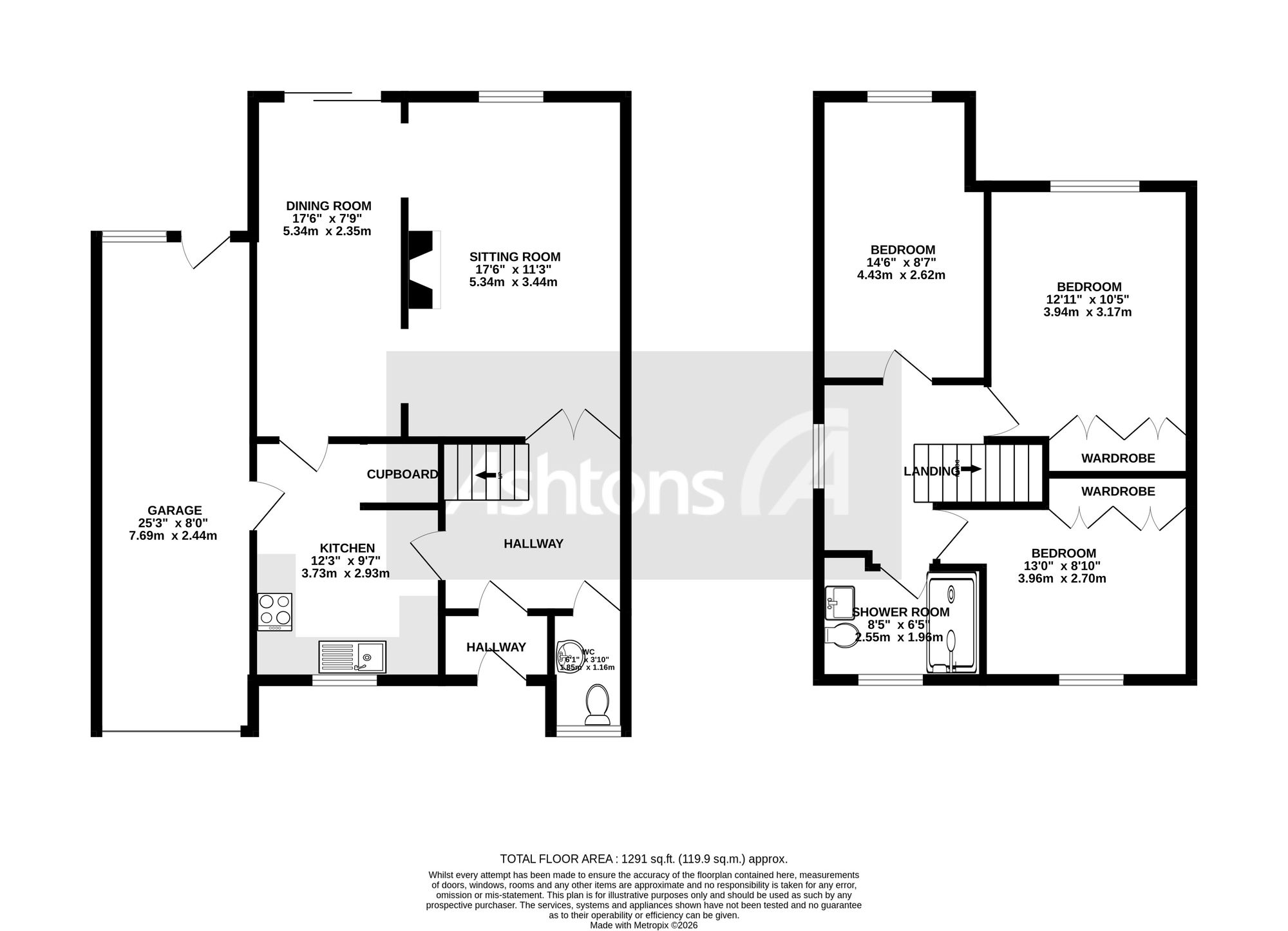 4 Lincoln Way, Prescot floorplan