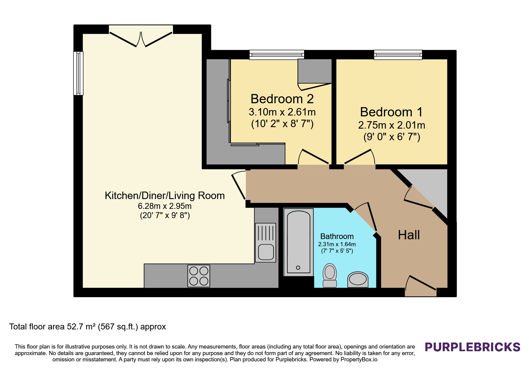 61, Hirwaun, Wrexham floorplan