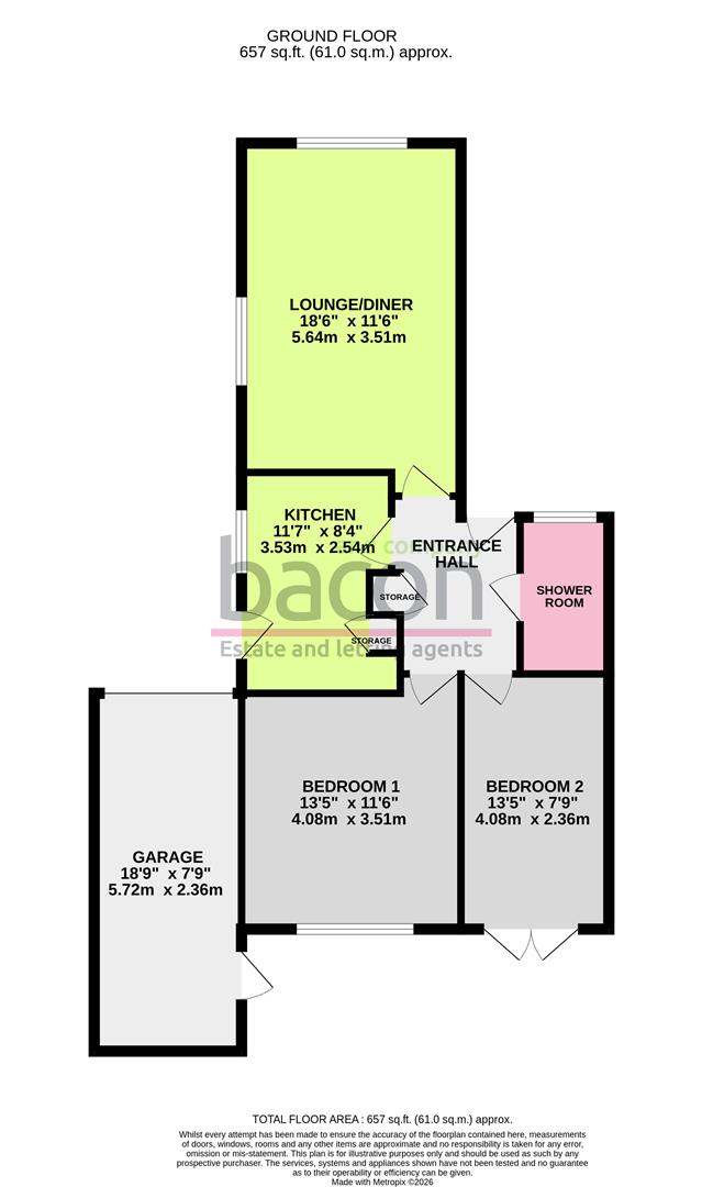 12, Blenheim Avenue, Worthing floorplan