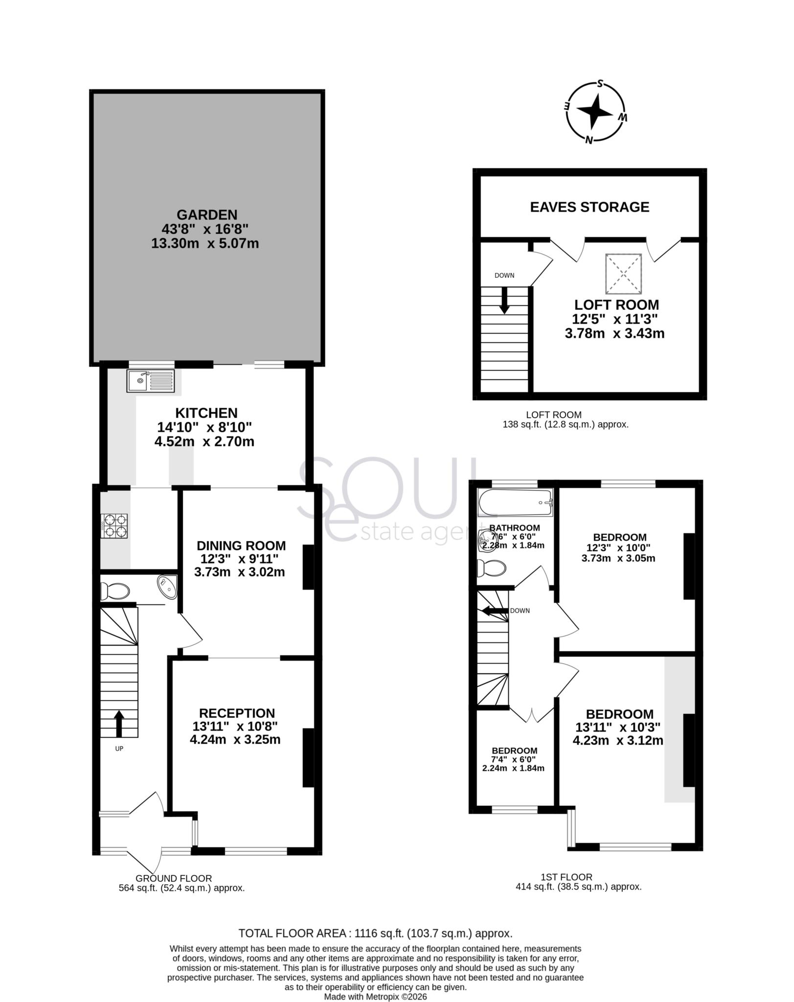 49, Cavendish Road, New Malden floorplan