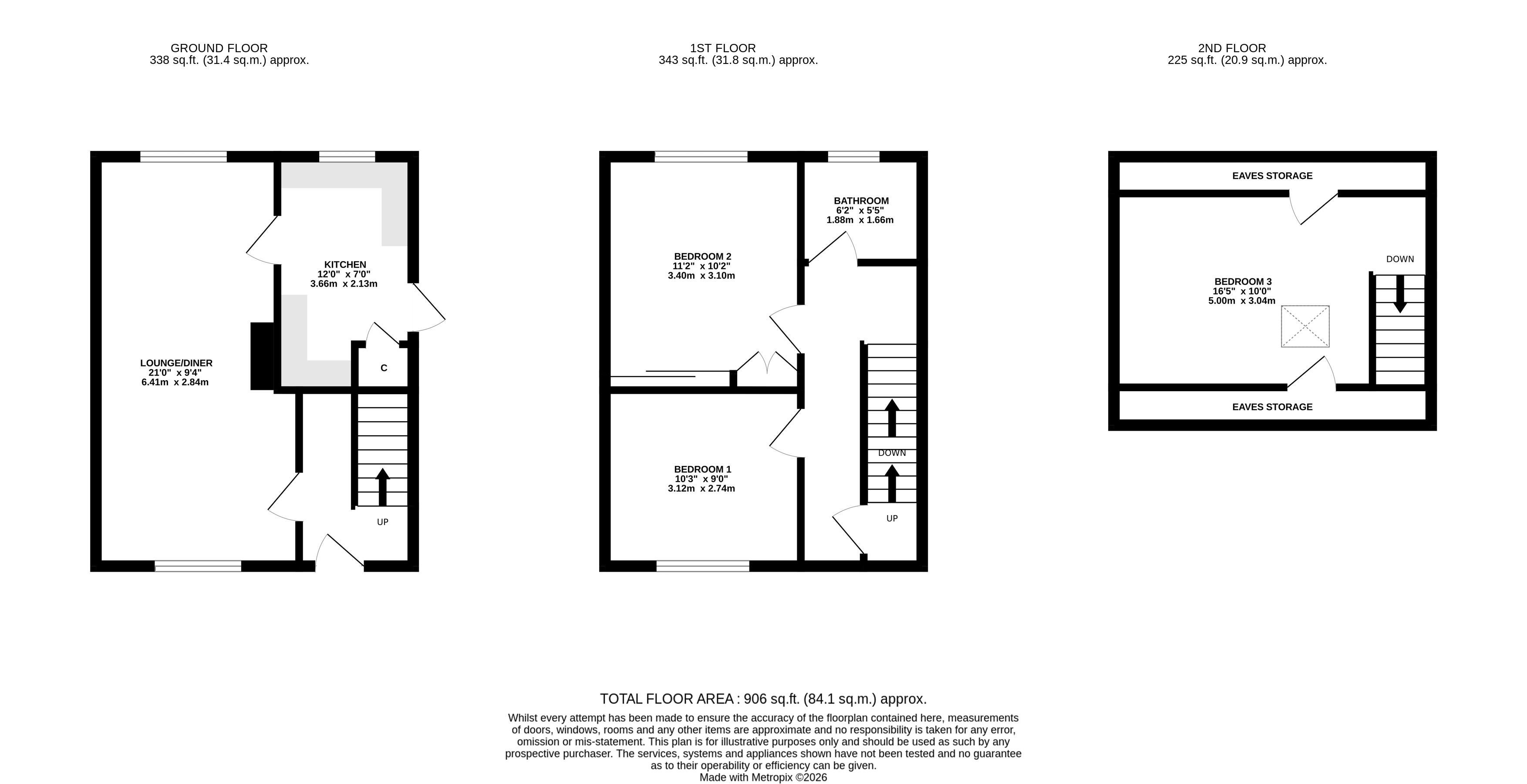 161, Heights Drive, West Yorkshire floorplan