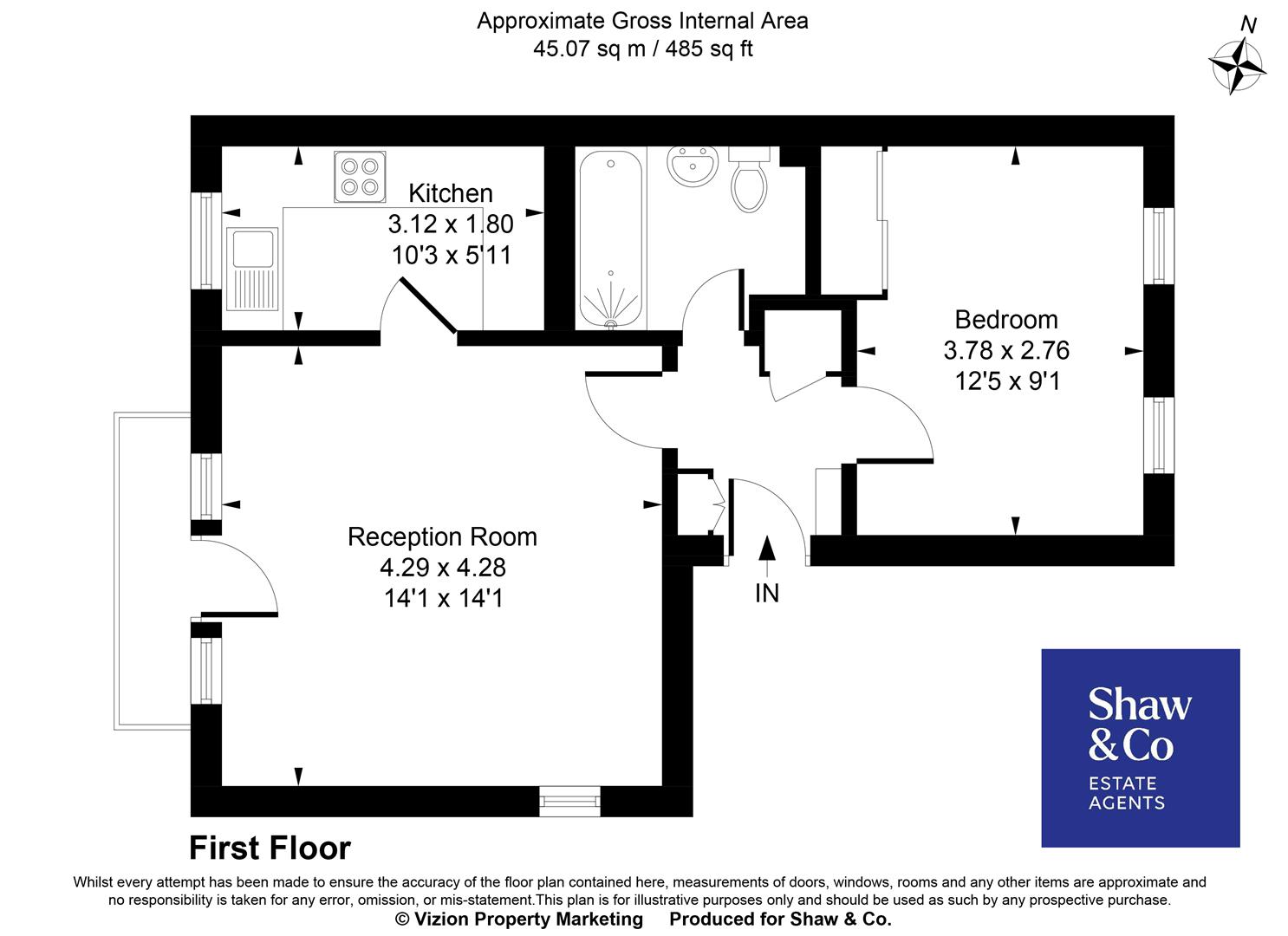 104, Burket Close, Southall floorplan