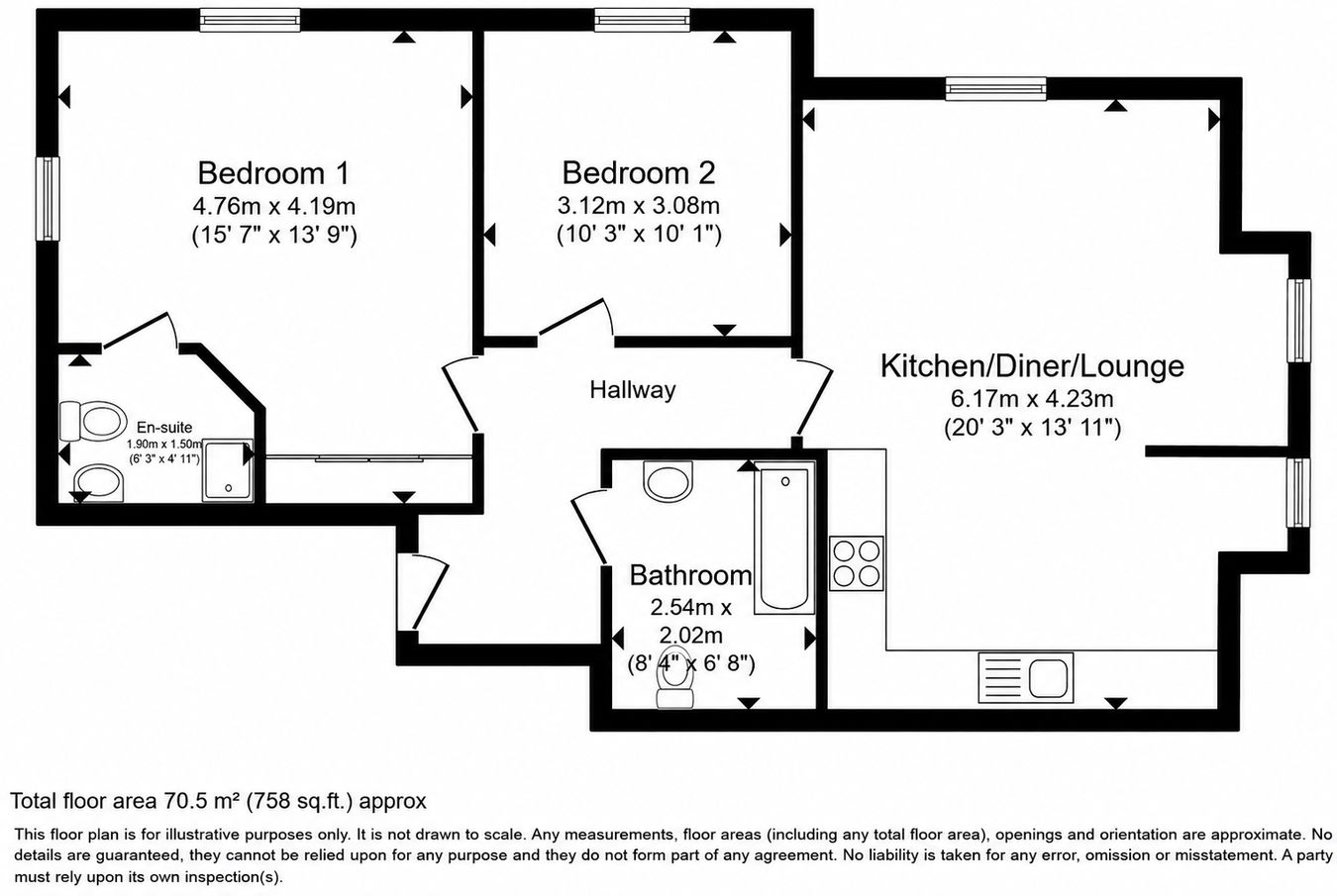 Flat 17, Suffolk House 31-33 Suffolk Road, Bournemouth floorplan