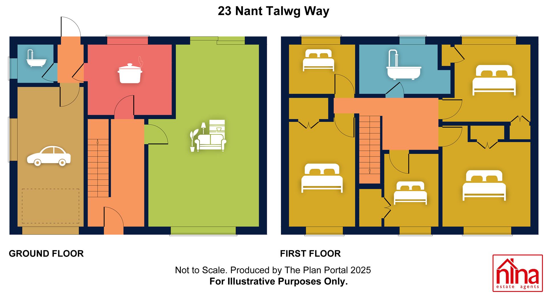 23, Nant Talwg Way, Barry floorplan