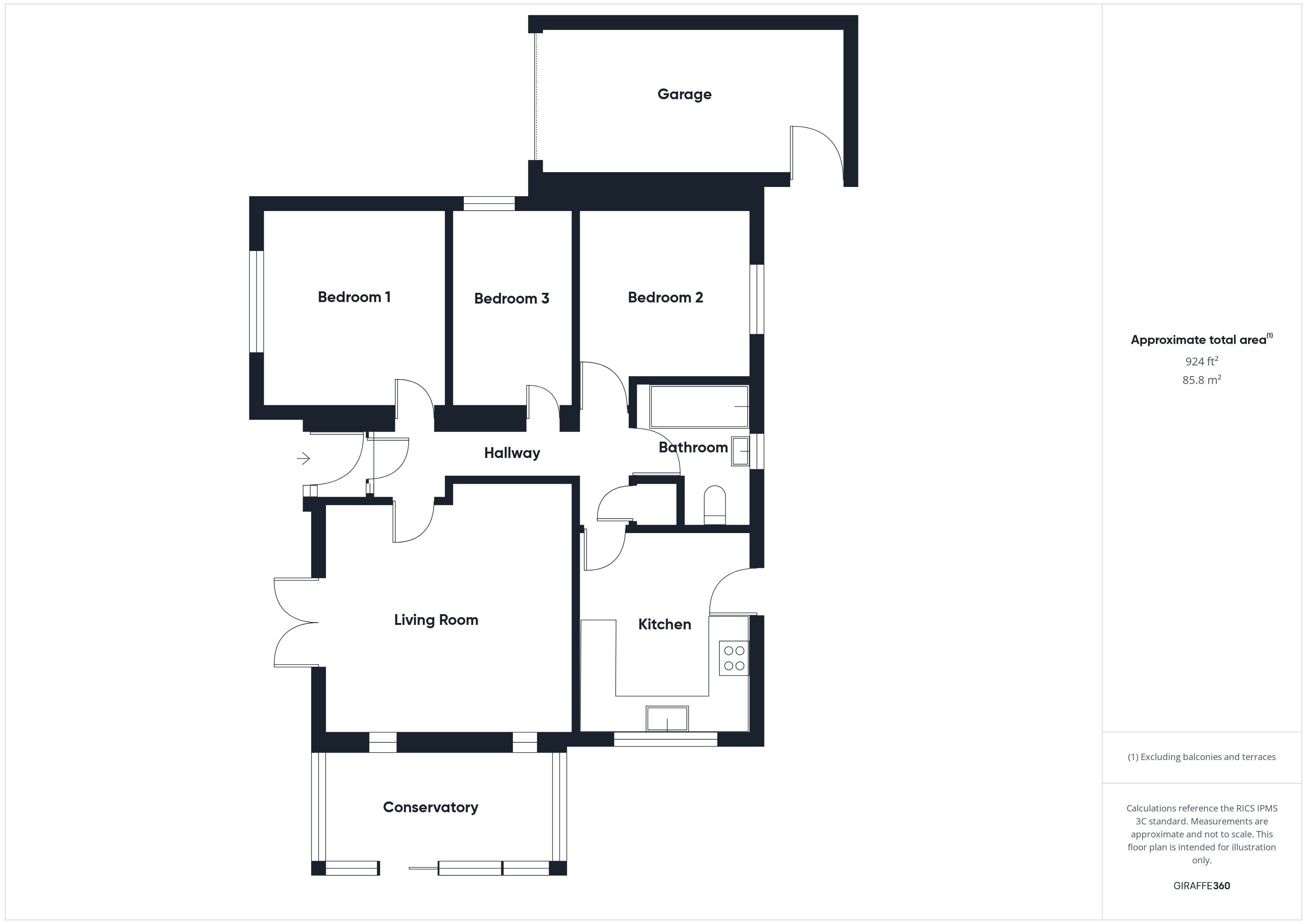 2, Gladwell Gardens, Bude floorplan