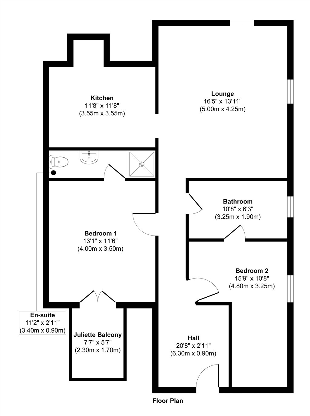 Flat 12, Woolsey House, Pump Square, BOSTON floorplan