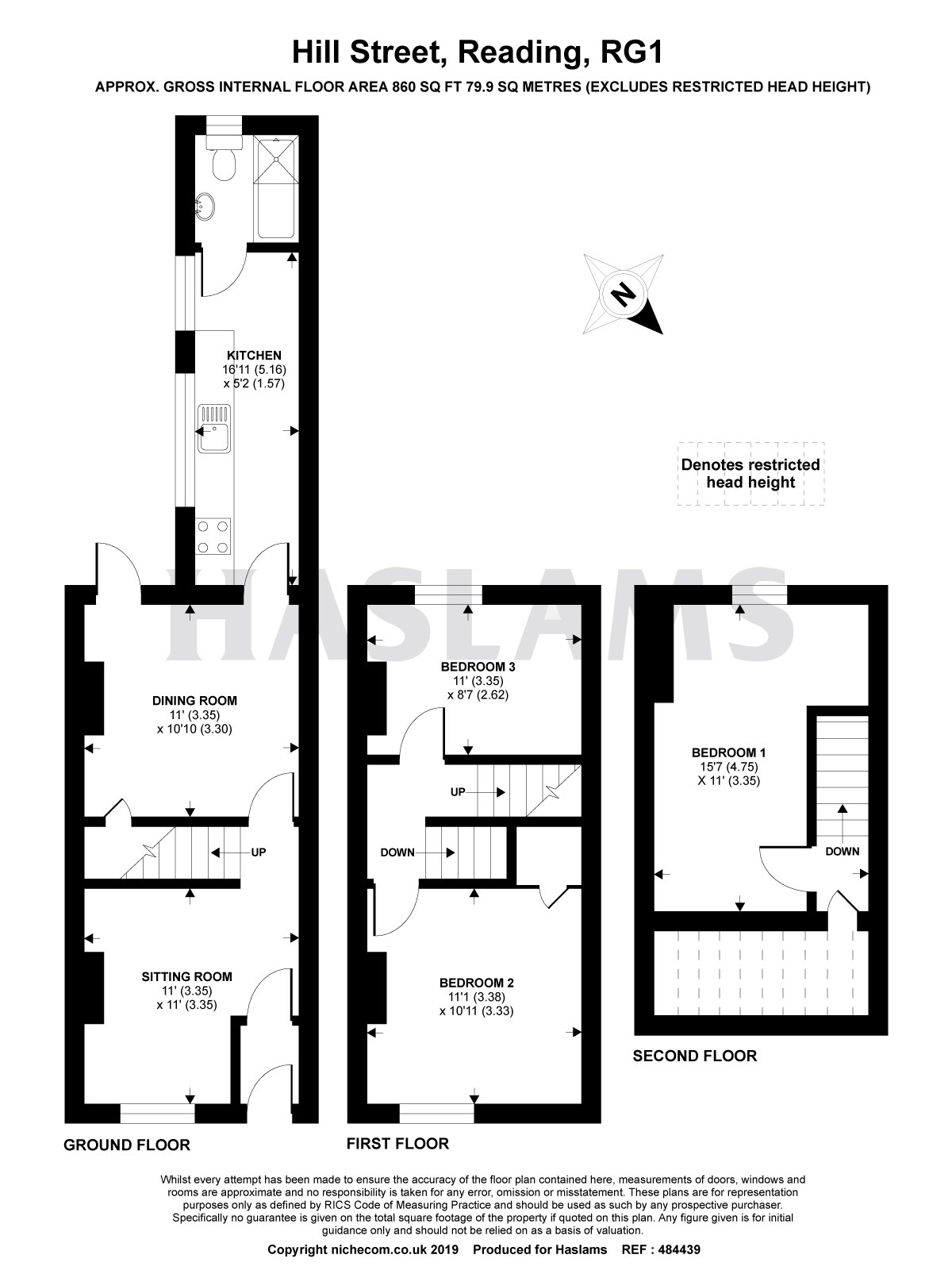 3 Bedrooms Terraced house for sale in Hill Street, Reading RG1