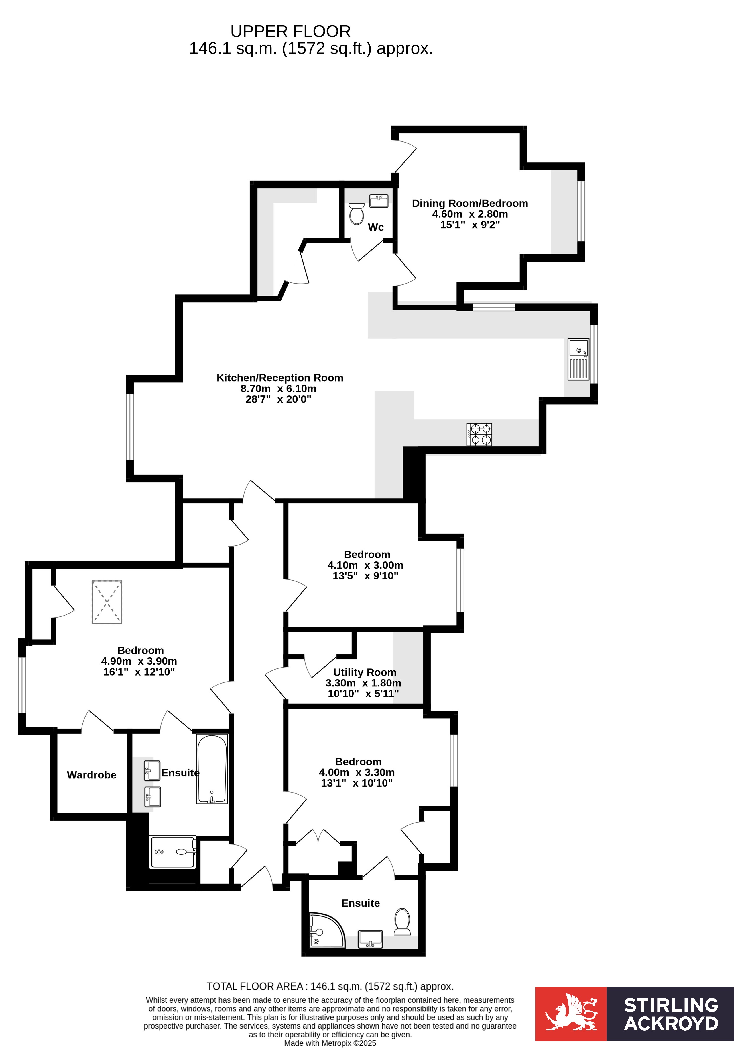 Flat 11, Ockenden,, Constitution Hill, Surrey floorplan