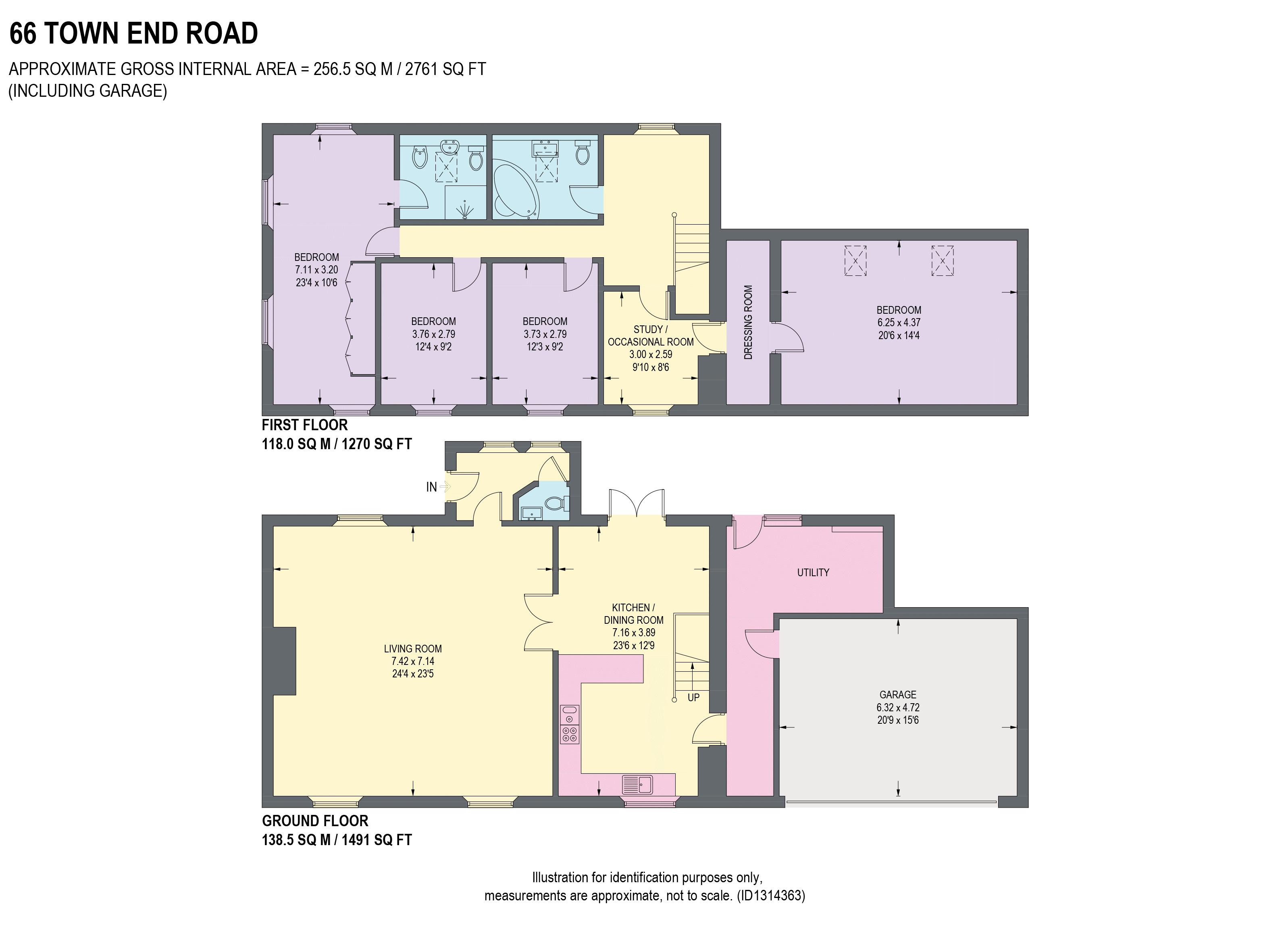 66, Town End Road, Sheffield floorplan