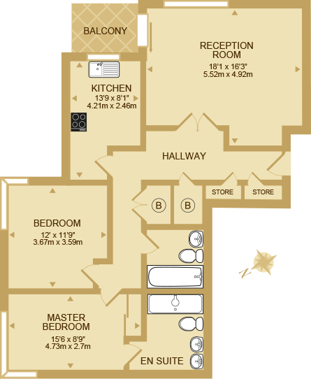 Ebury Street, London floorplan