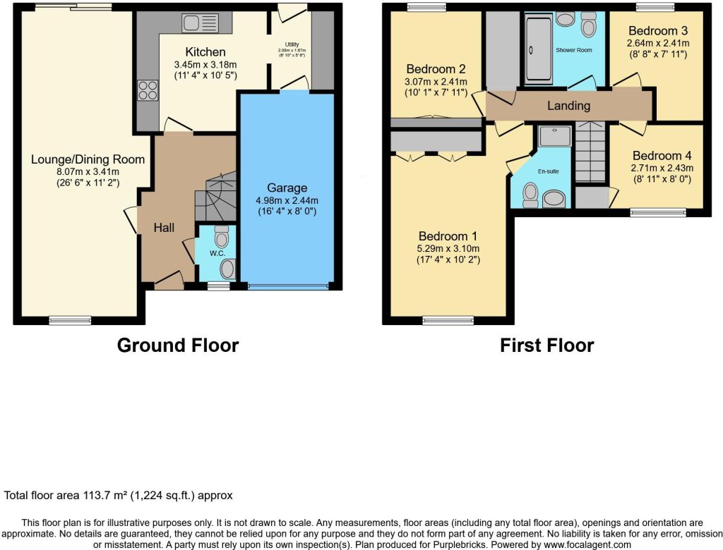 38, Cornfield Way, Kettering floorplan