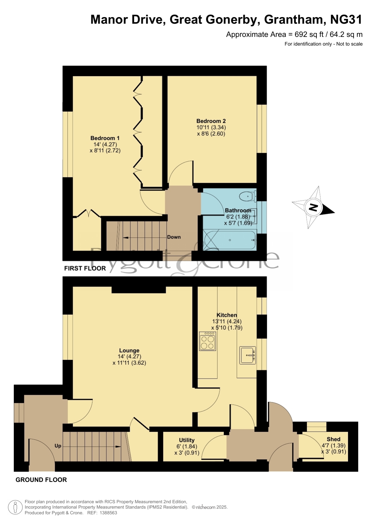 91, Manor Drive, Grantham floorplan