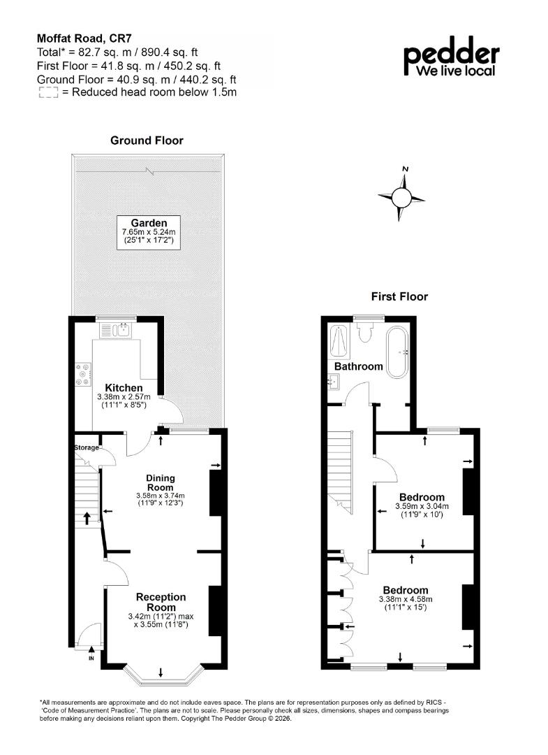107, Moffat Road, London floorplan