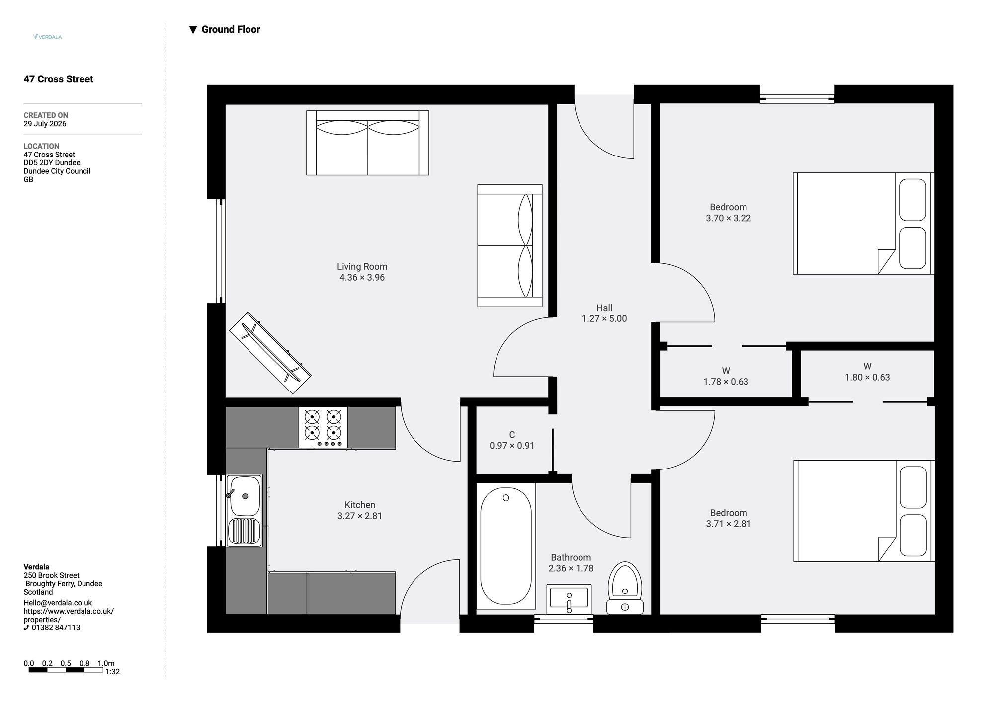 47 Cross Street, Dundee floorplan