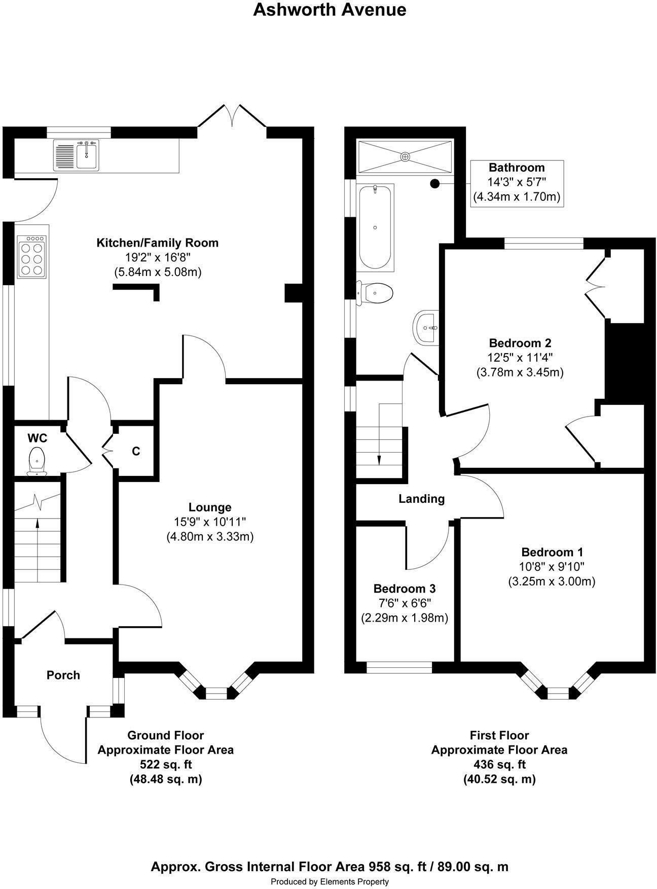 27, Ashworth Avenue, Nottingham floorplan