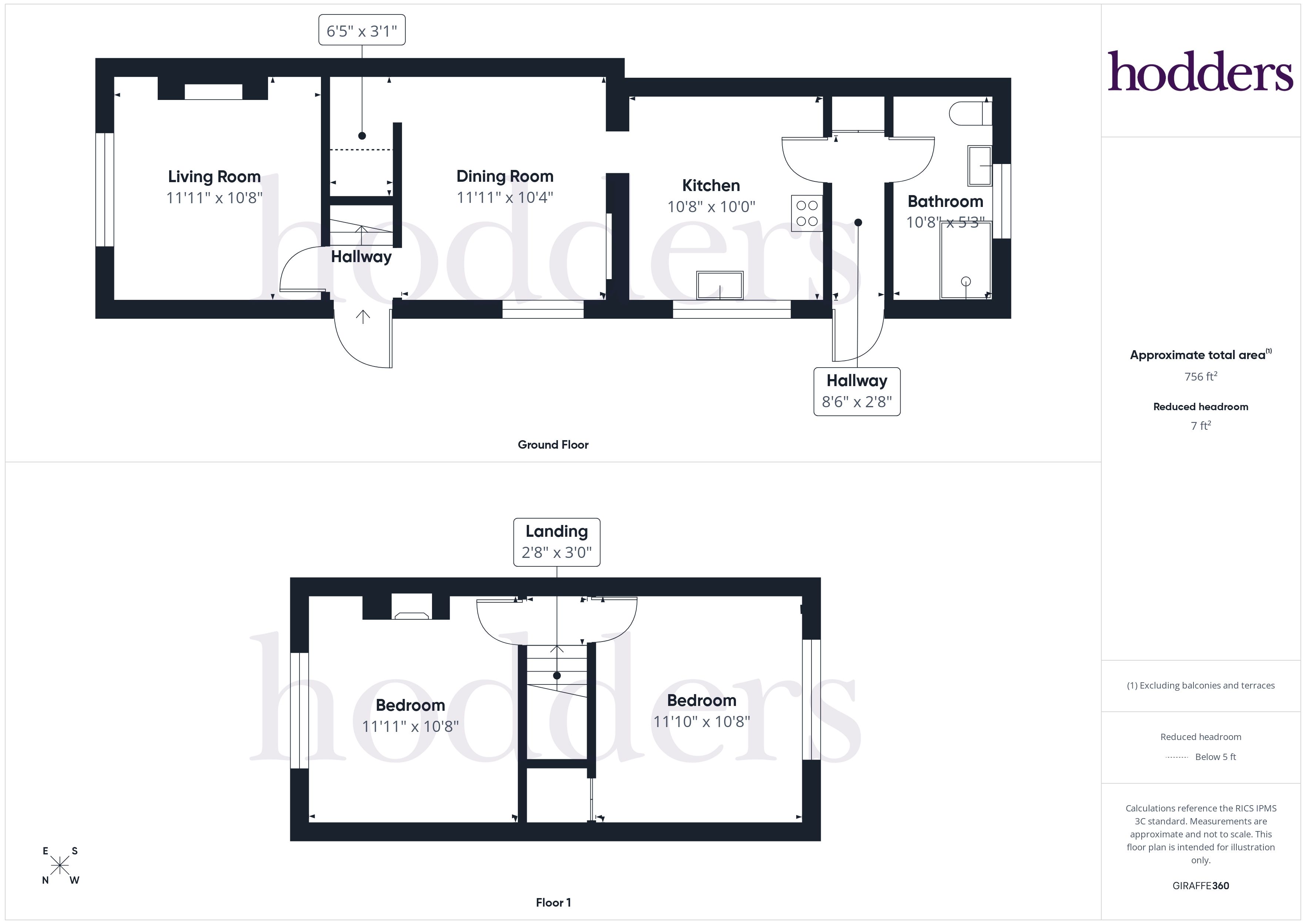 92, Station Road, Chertsey floorplan
