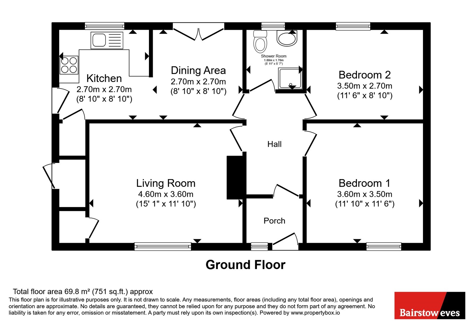13, Dalby Square, Nottingham floorplan