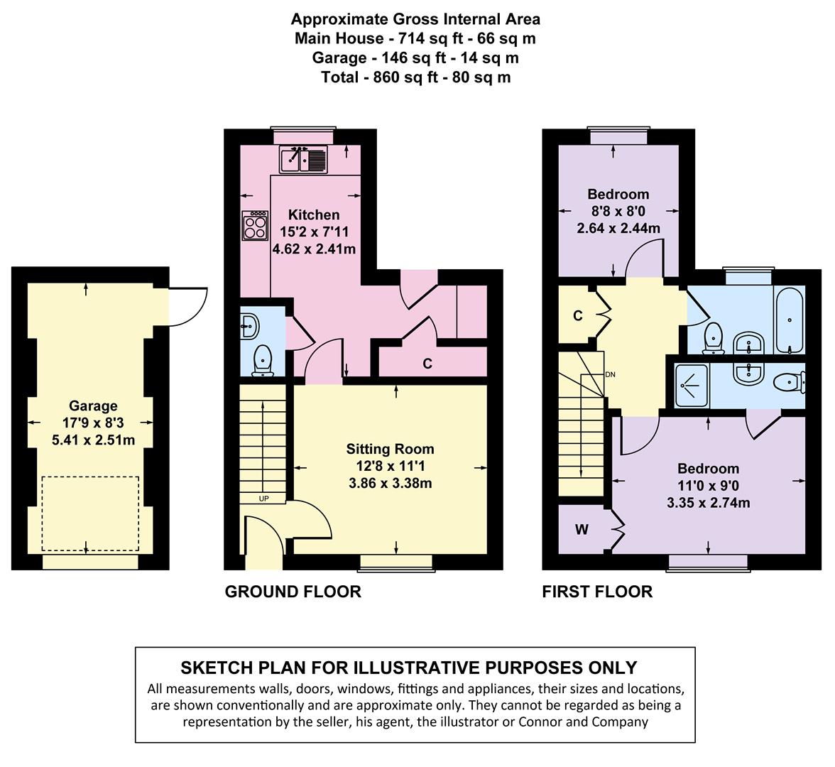 2 Bedrooms Semi-detached house for sale in Blenheim Way, Moreton-In-Marsh, Gloucestershire GL56