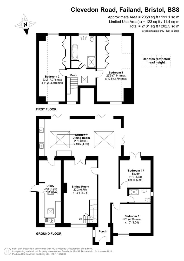 83, Clevedon Road, Bristol floorplan