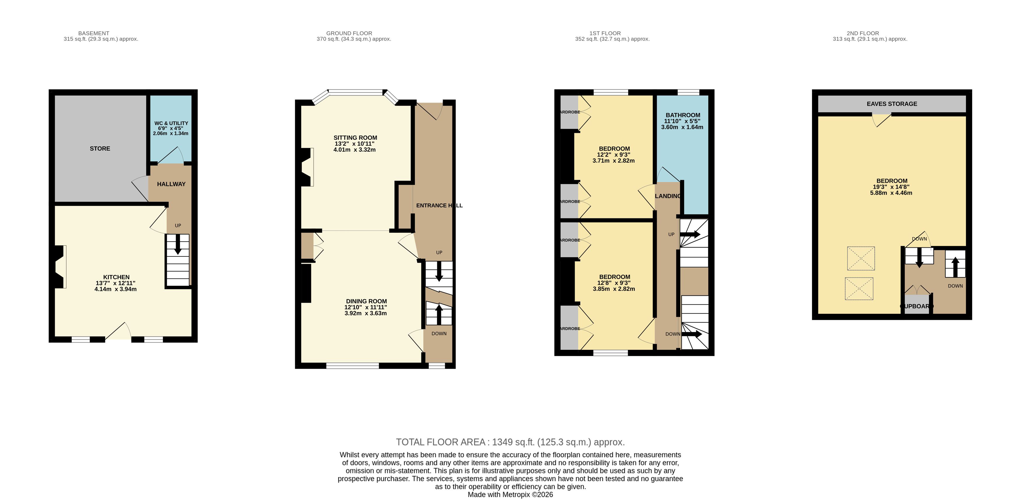 5, Lime Grove Avenue, Matlock floorplan