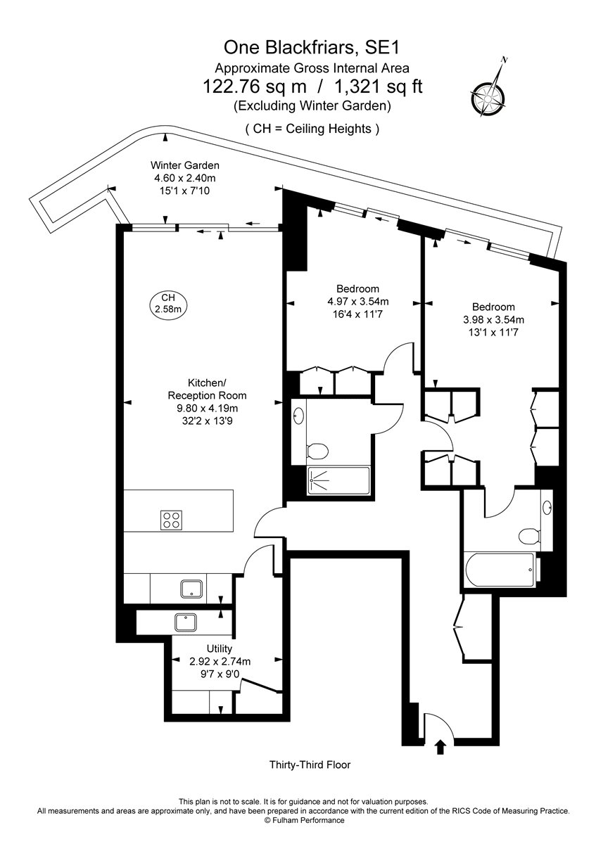 2 Bedrooms Flat to rent in One Blackfriars, 1 Blackfriars Road SE1