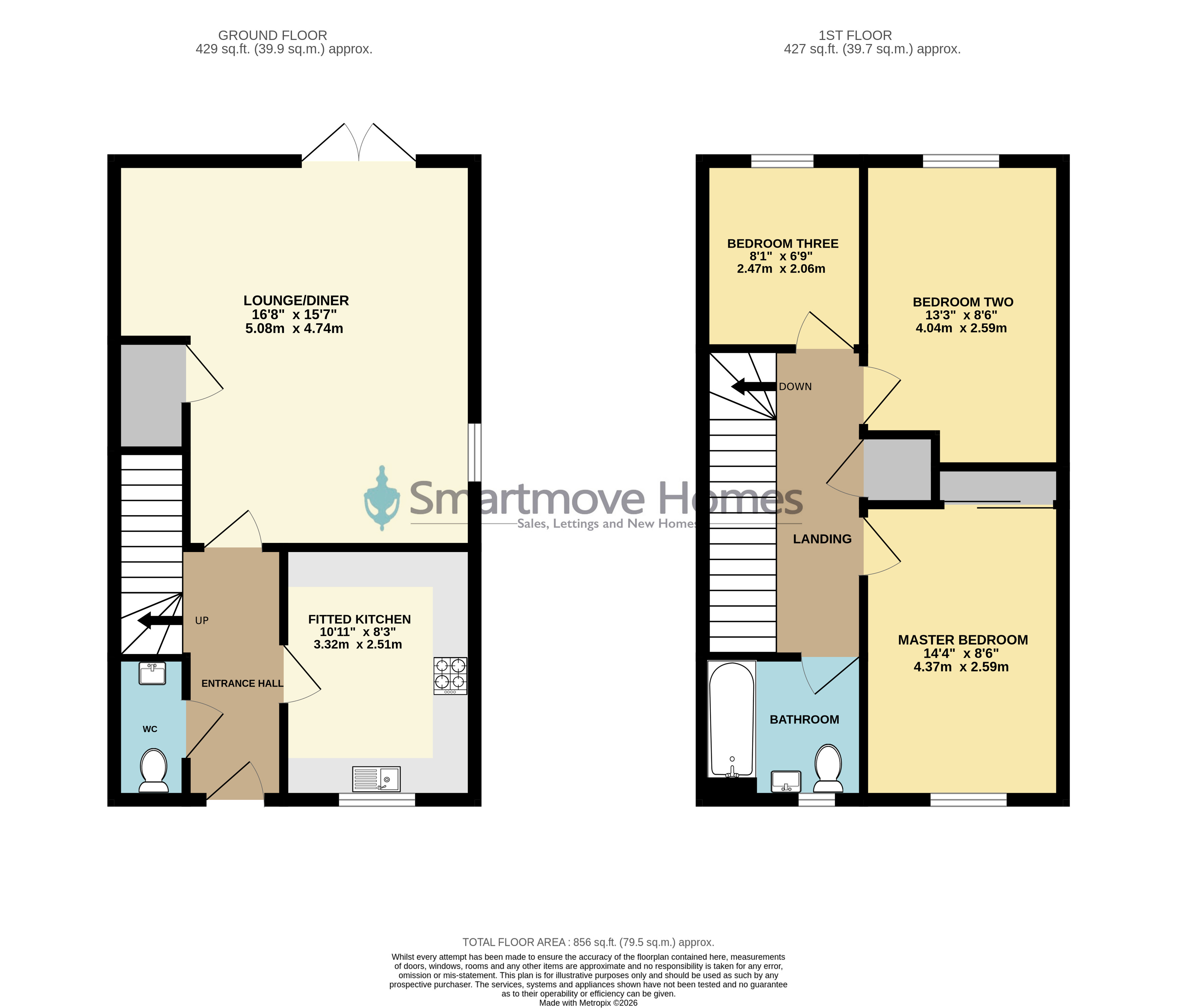 8, Severn Close, Ripley floorplan