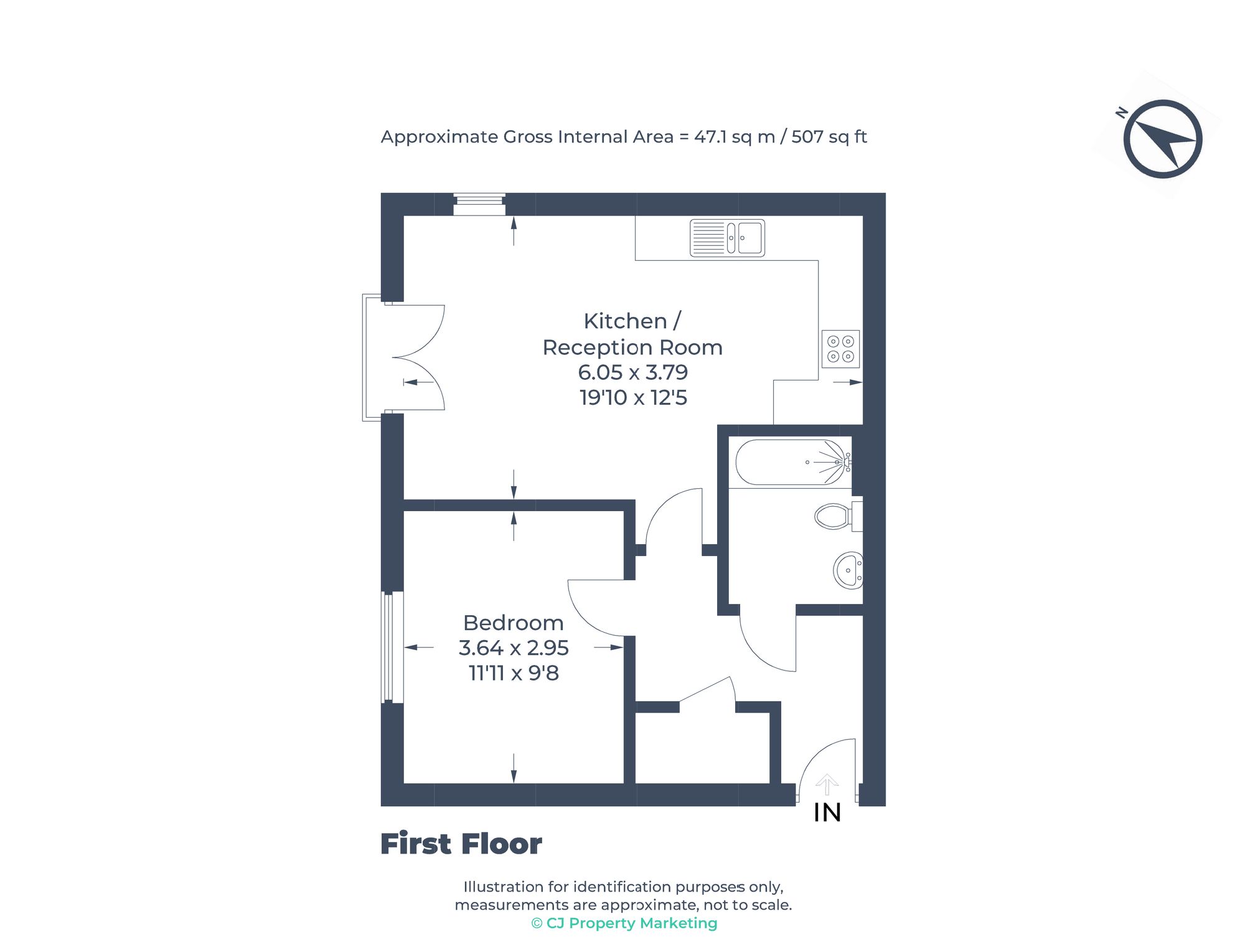 13 Copeland House Giles Crescent, Stevenage floorplan