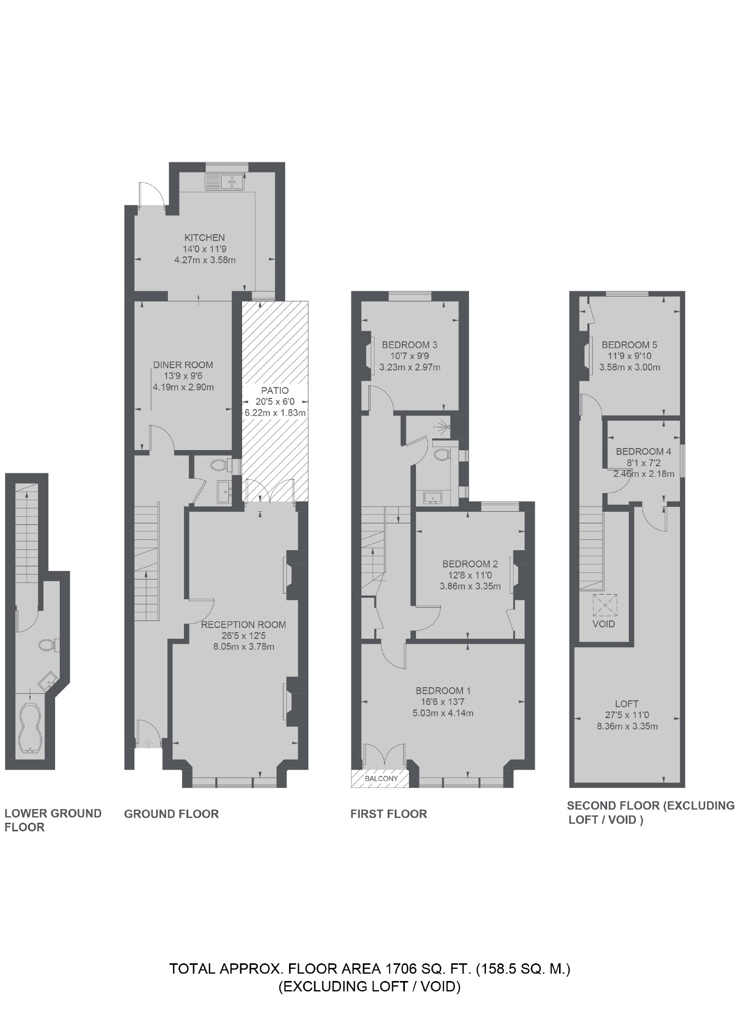 83, Norroy Road, London floorplan