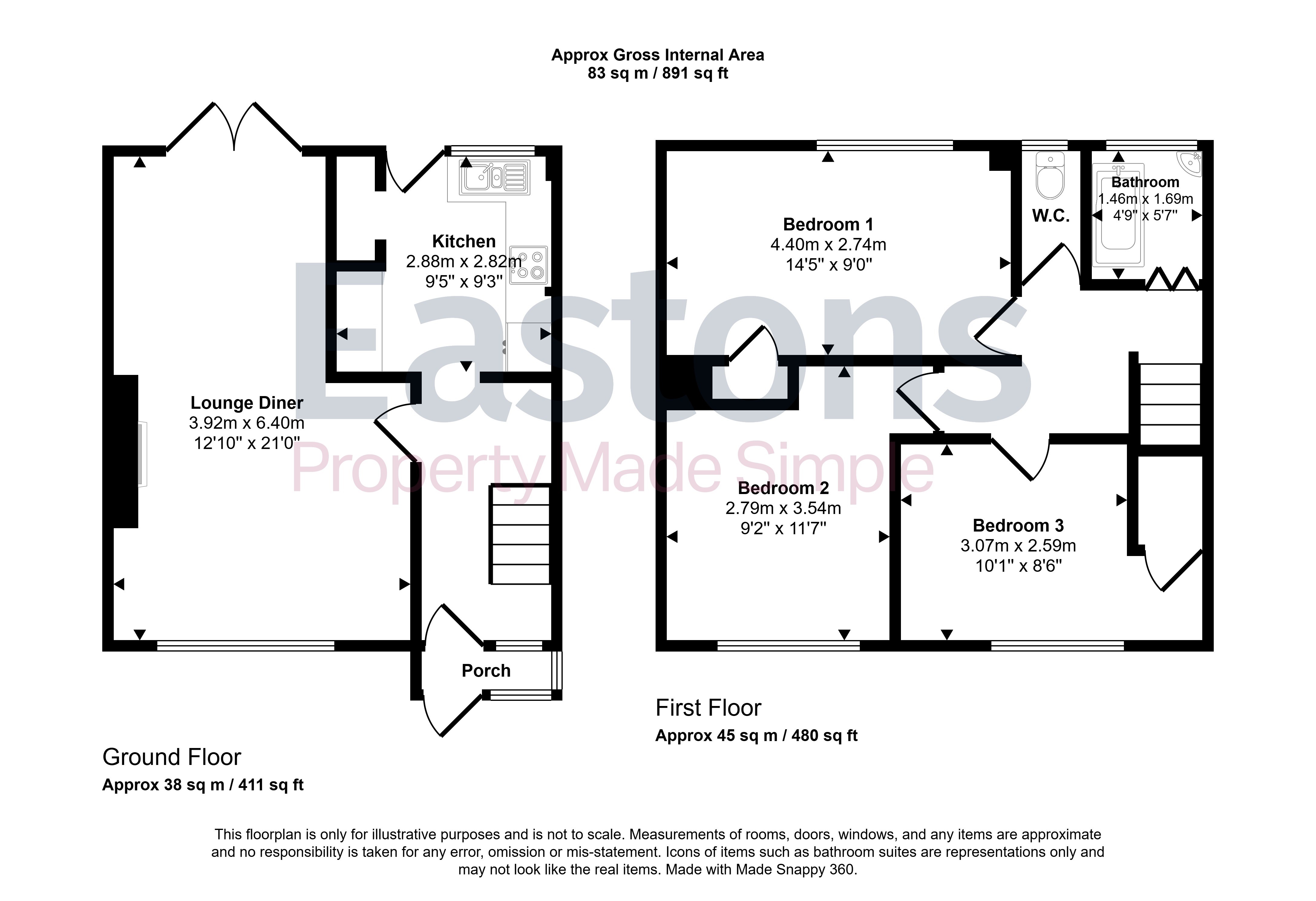 41, Preston Lane, Surrey floorplan