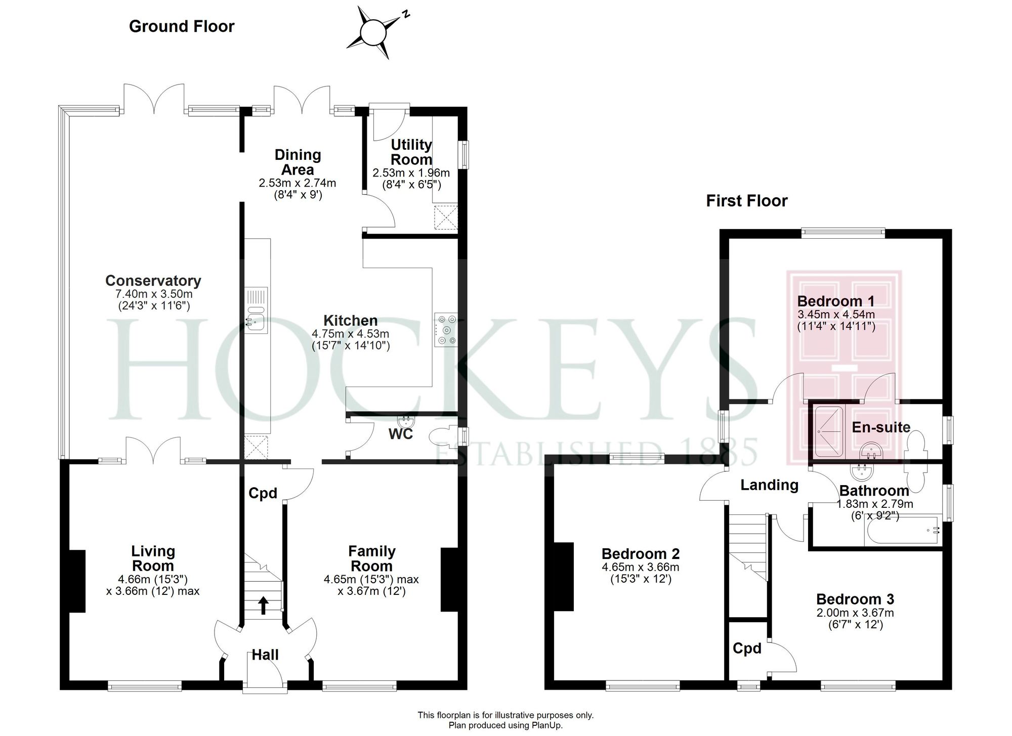 54 Rampton Road, Cambridge floorplan