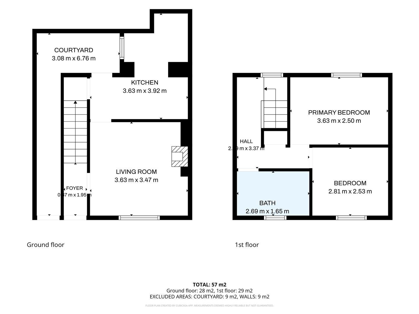 8, Peveril Terrace, Douglas floorplan