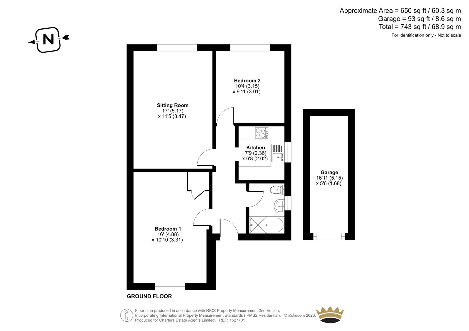 Clifton Gardens, Worthing floorplan
