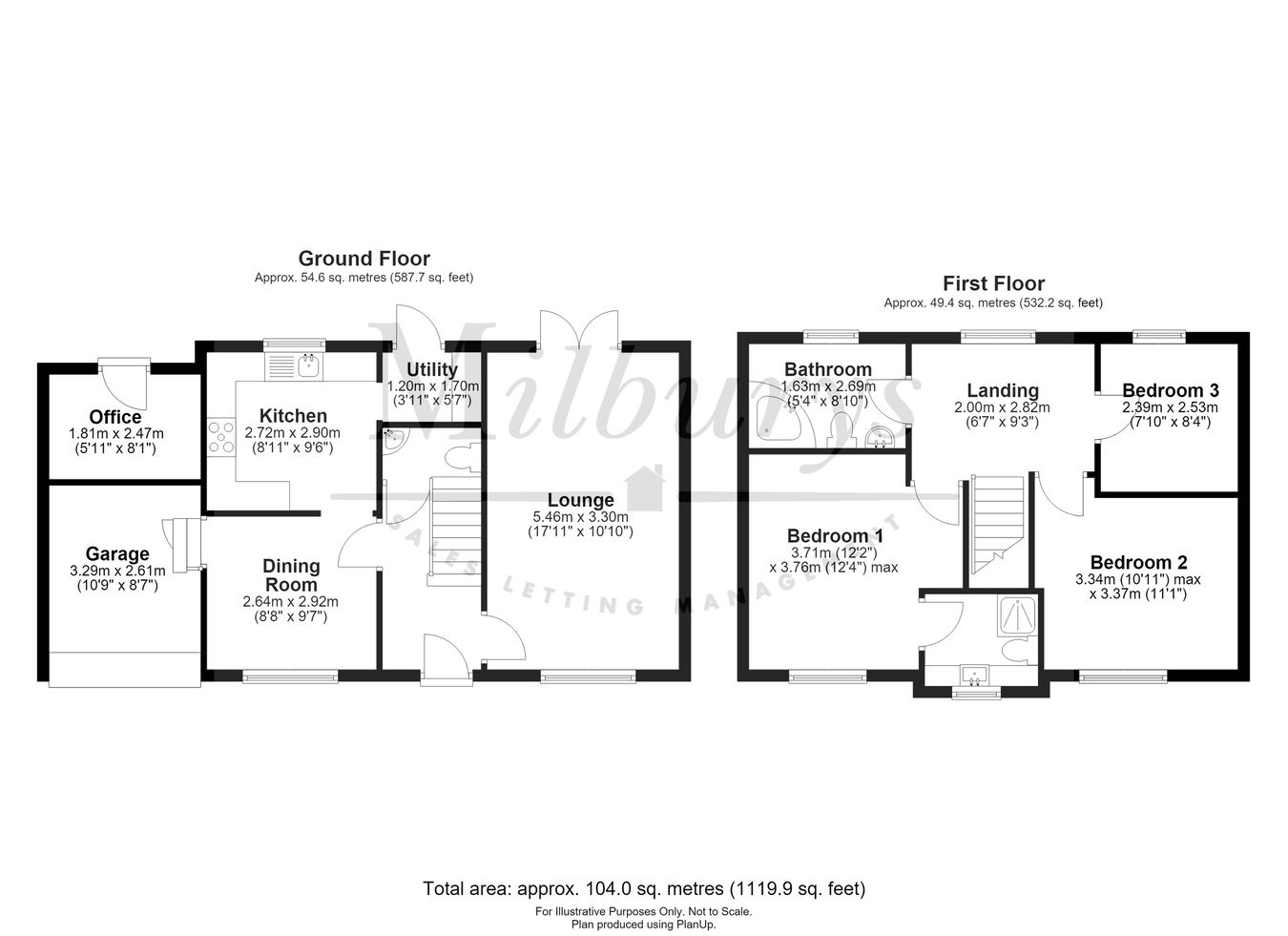 54, Woodlands Road, Charfield floorplan