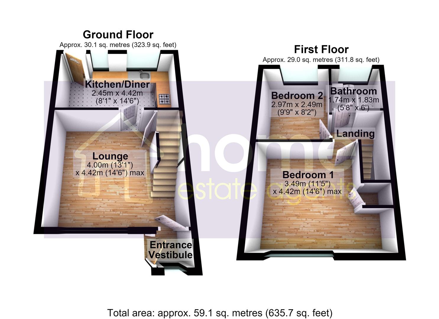 24, Highfield Drive, Mossley floorplan