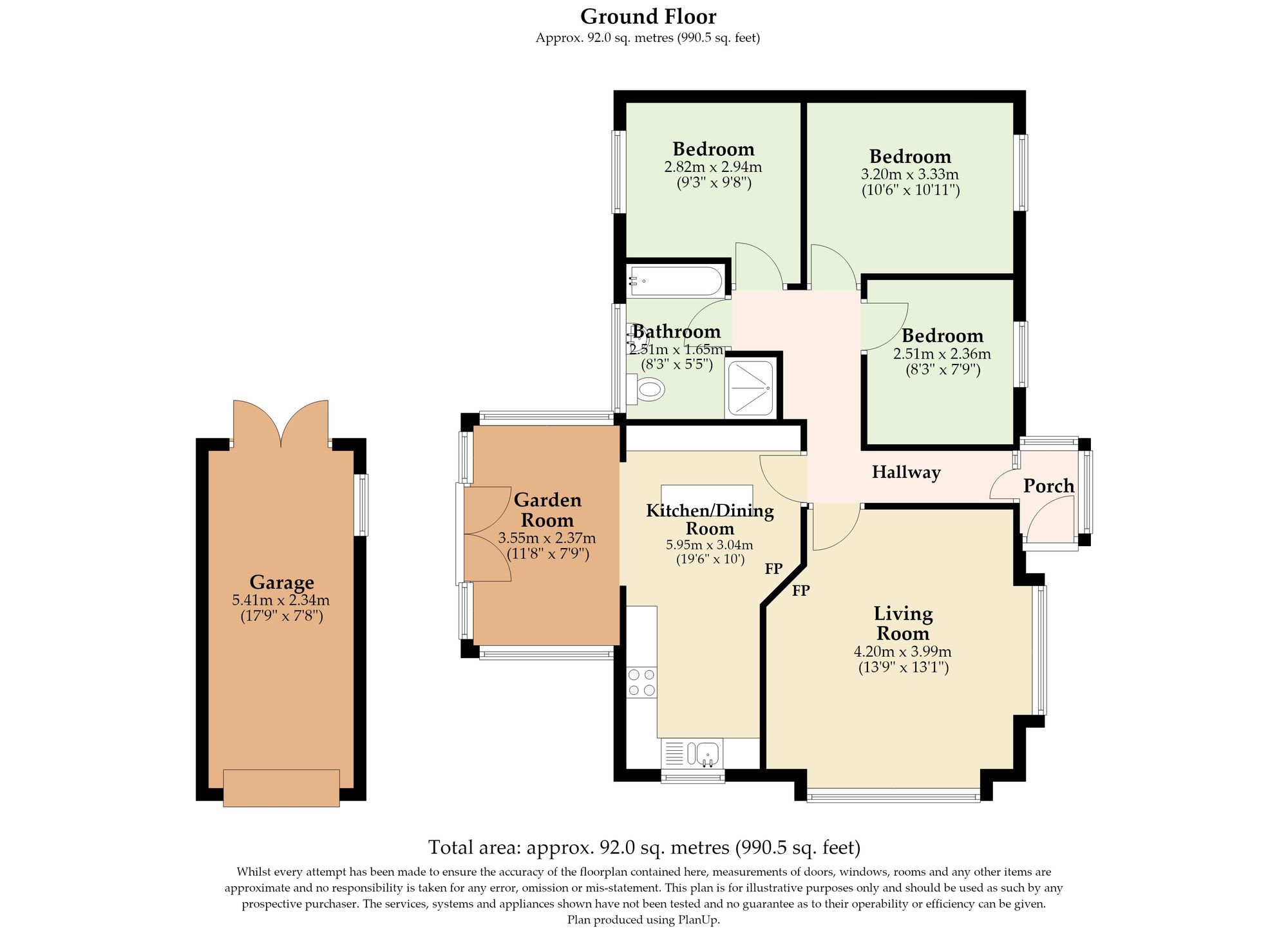 33 Woodfields, Eye floorplan
