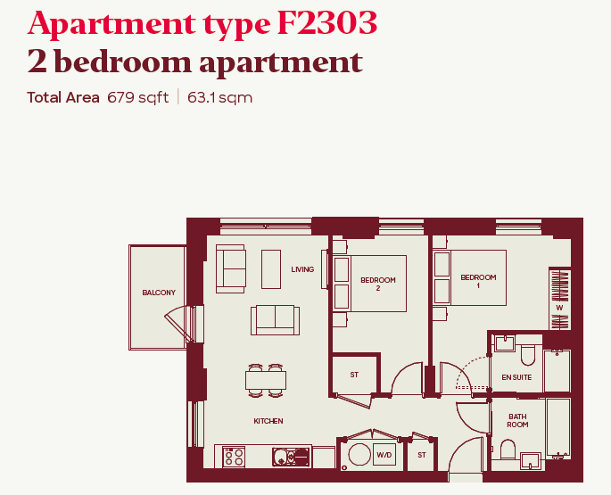 Plot 40, Claxton House,, Claxton House, Stevenage floorplan