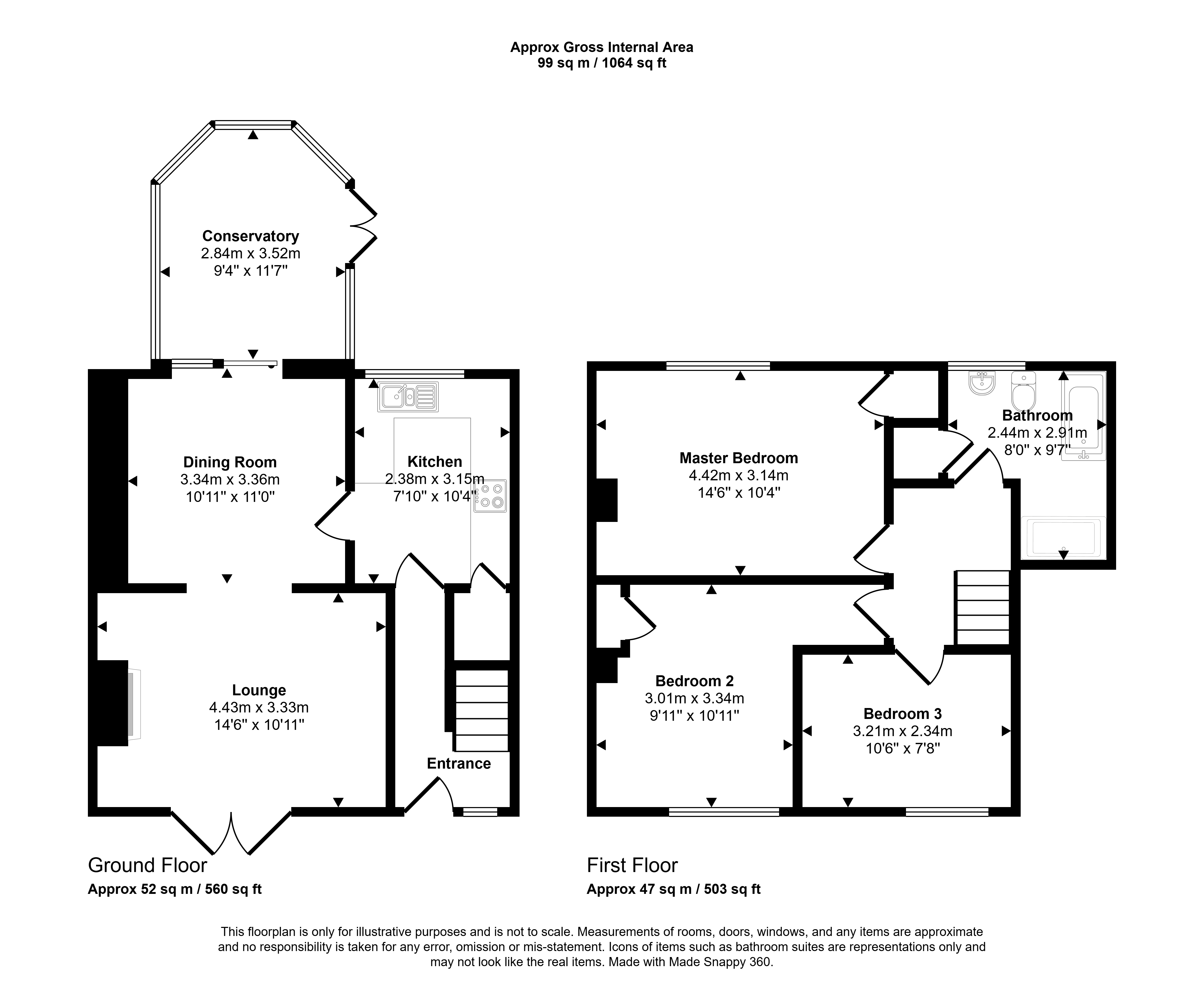 107, Hall Lane Estate, Crook floorplan