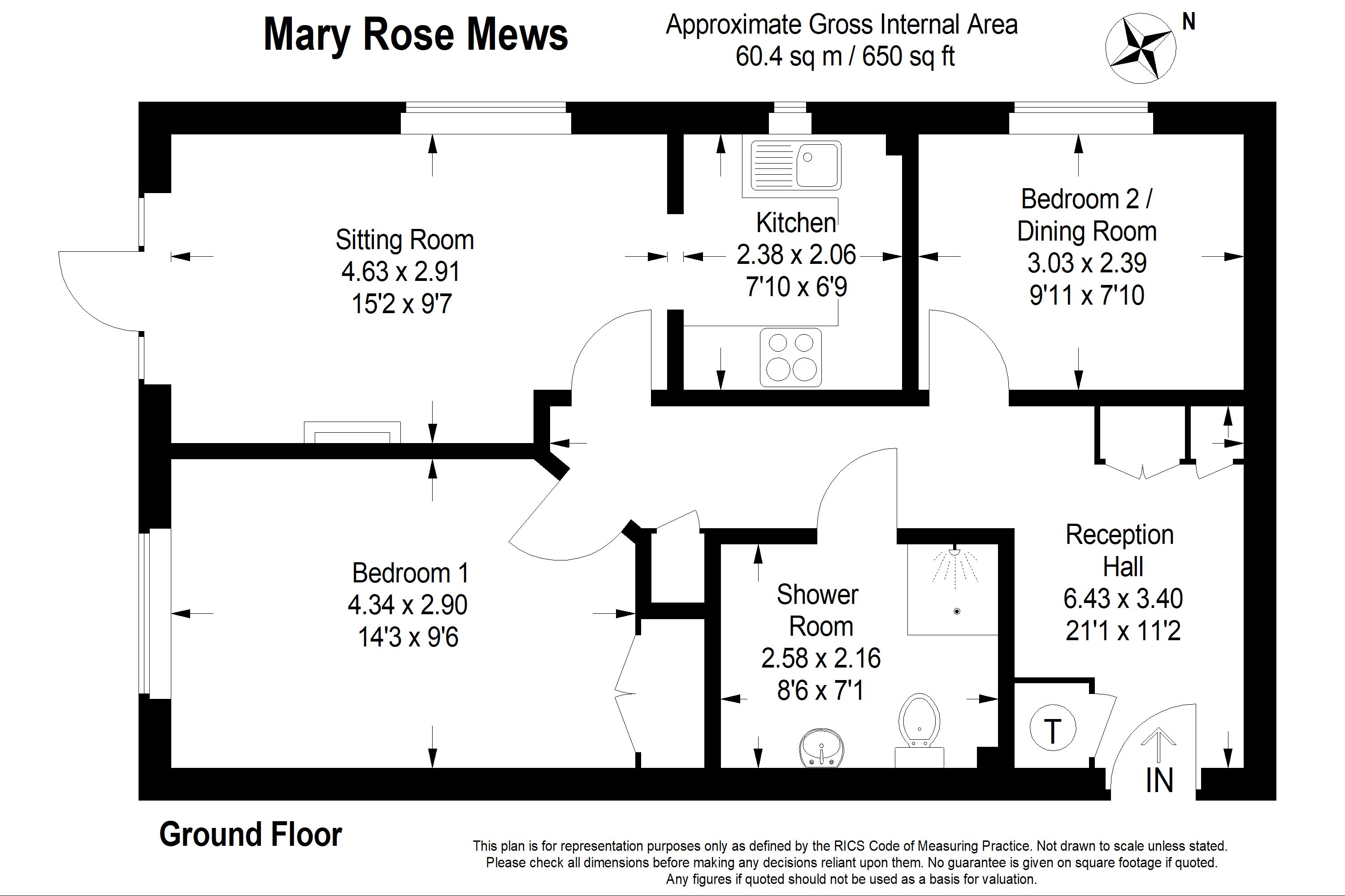 2 Bedrooms  for sale in Mary Rose Mews, Adams Way, Alton, Hampshire GU34