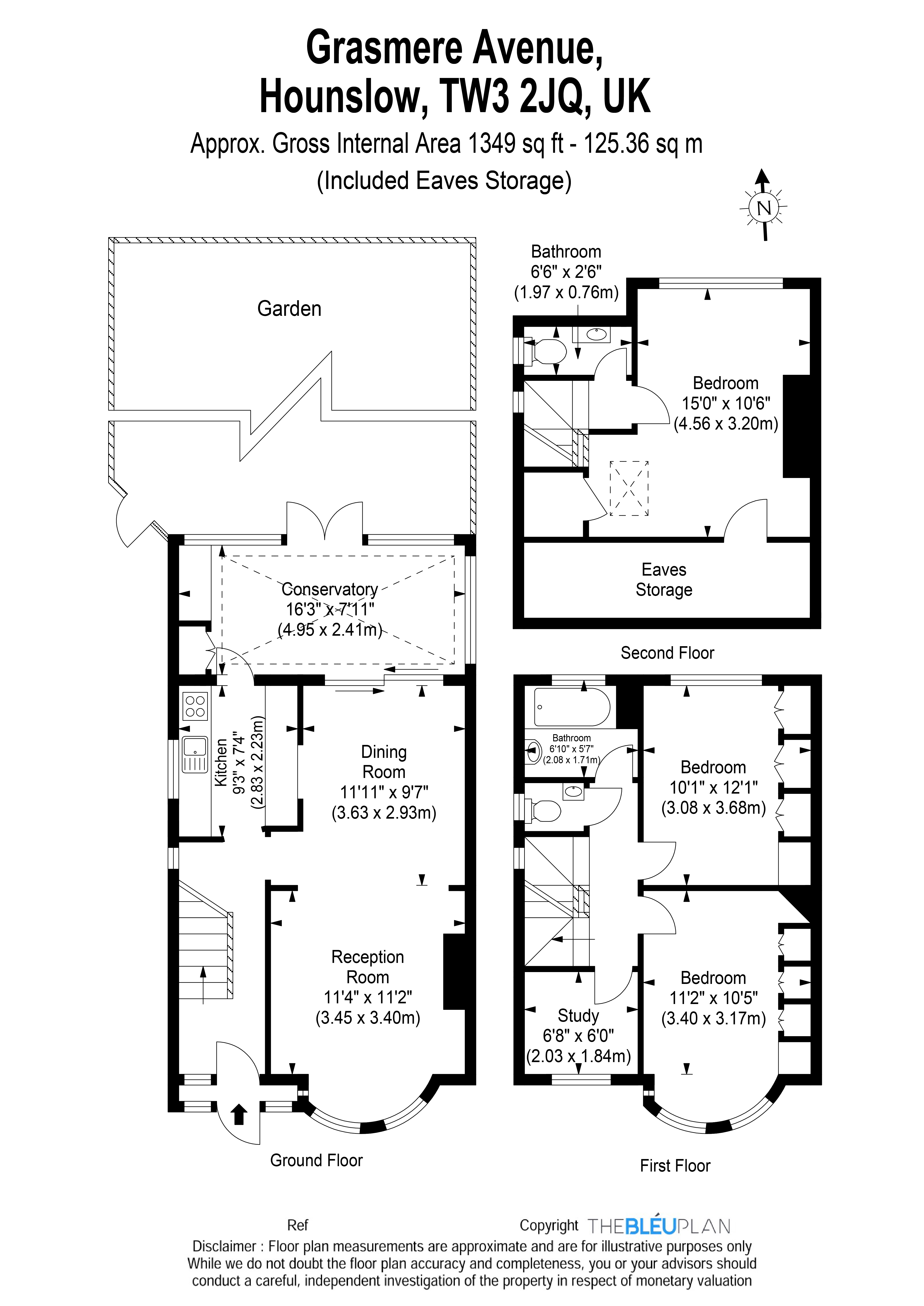 4 Bedrooms Semi-detached house for sale in Grasmere Avenue, Whitton TW3