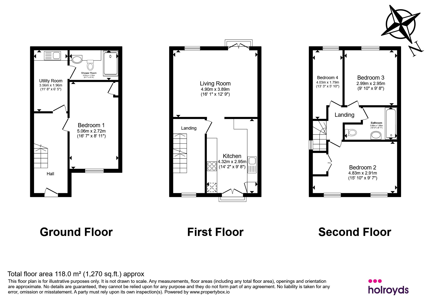 7, Nina Boyle Close, Keighley floorplan