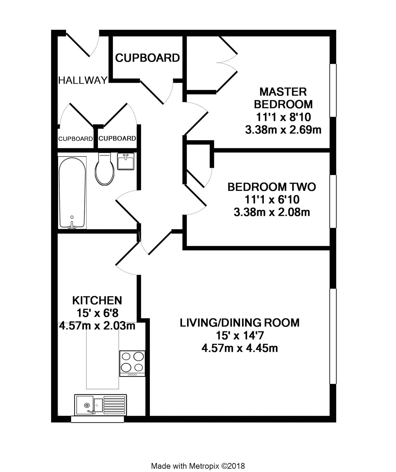 2 Bedrooms Flat for sale in Chancel Mansions, Hebbecastle Down, Warfield, Bracknell RG42