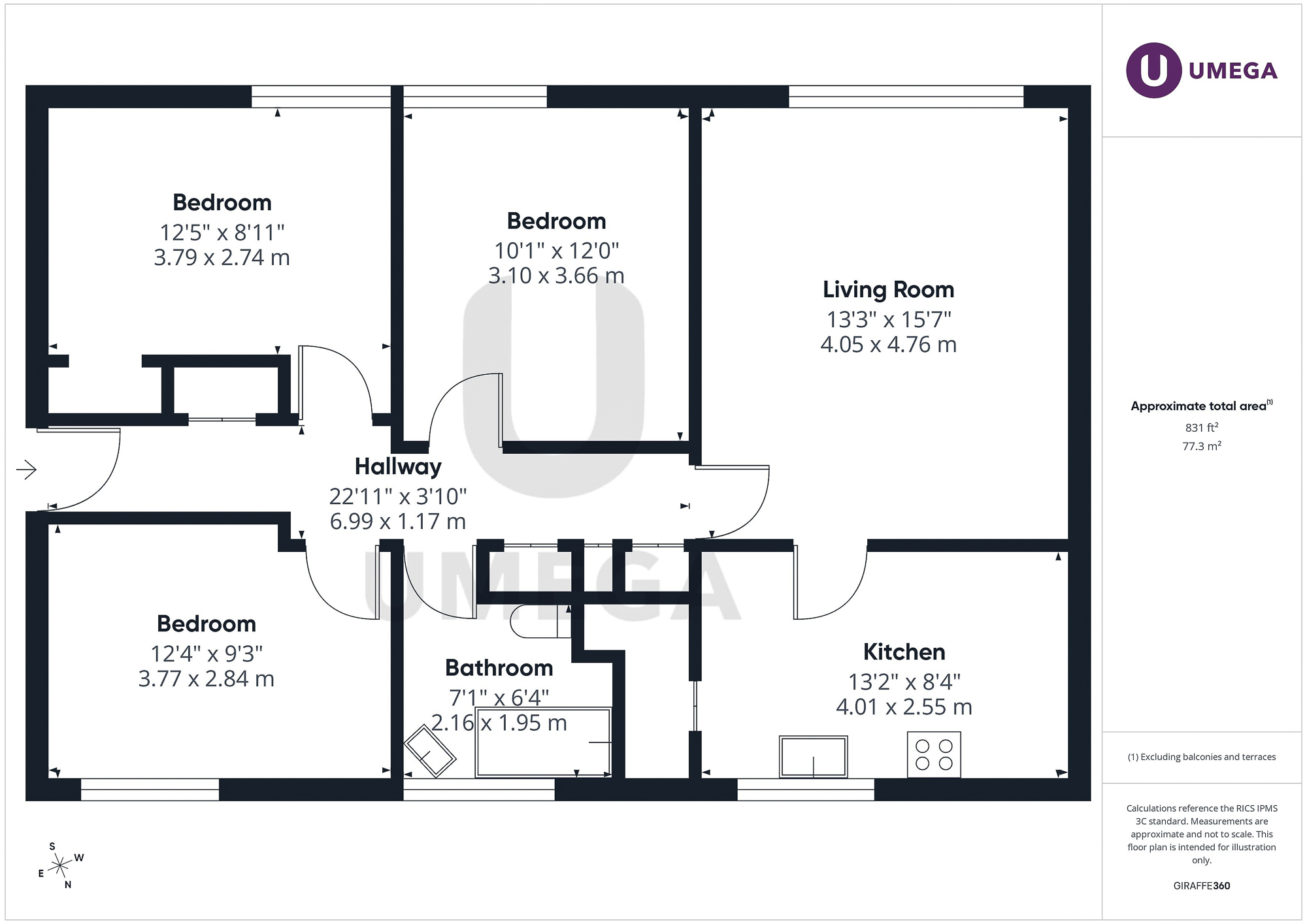 Flat 1,, 7, Calder Grove, Edinburgh floorplan