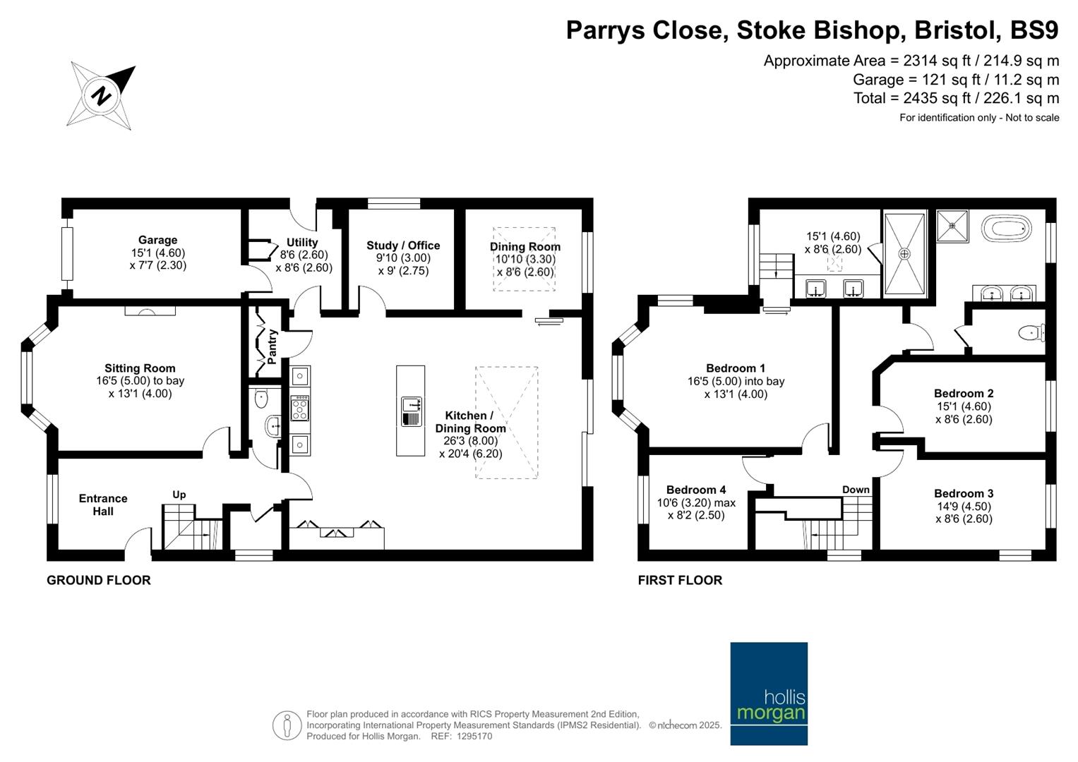 16, Parrys Close, Bristol floorplan