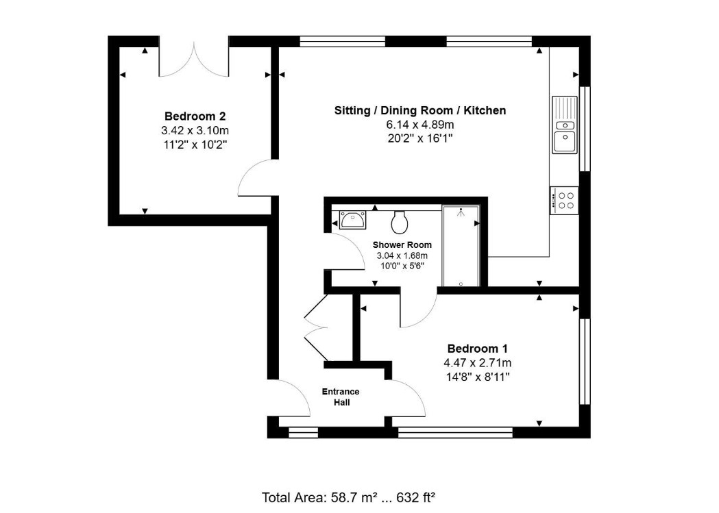 3 White Towers, Wood End, Huntingdon floorplan